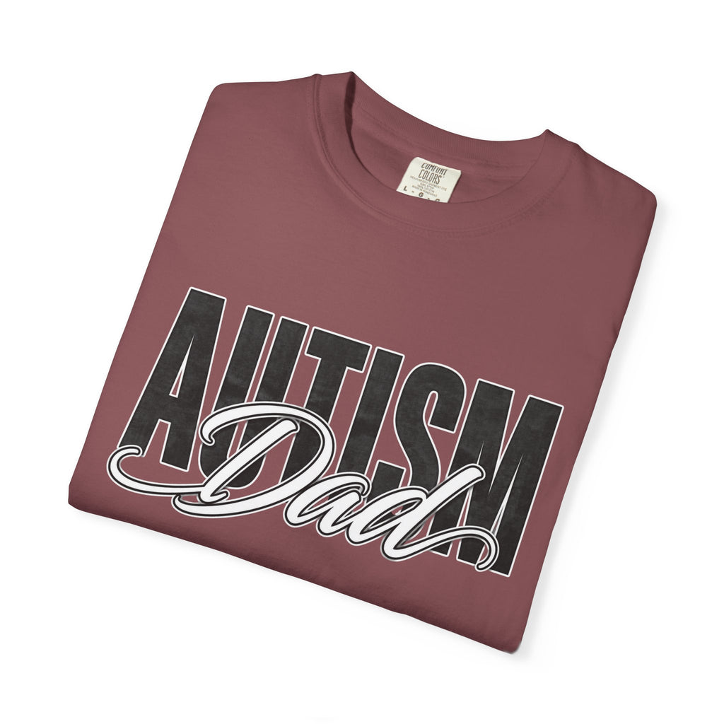 Autism Dad Shirt Autism Dad T Shirt Proud Autism Father Rainbow Block Letter Tee Autism Awareness Autism Acceptance Gift for Dad