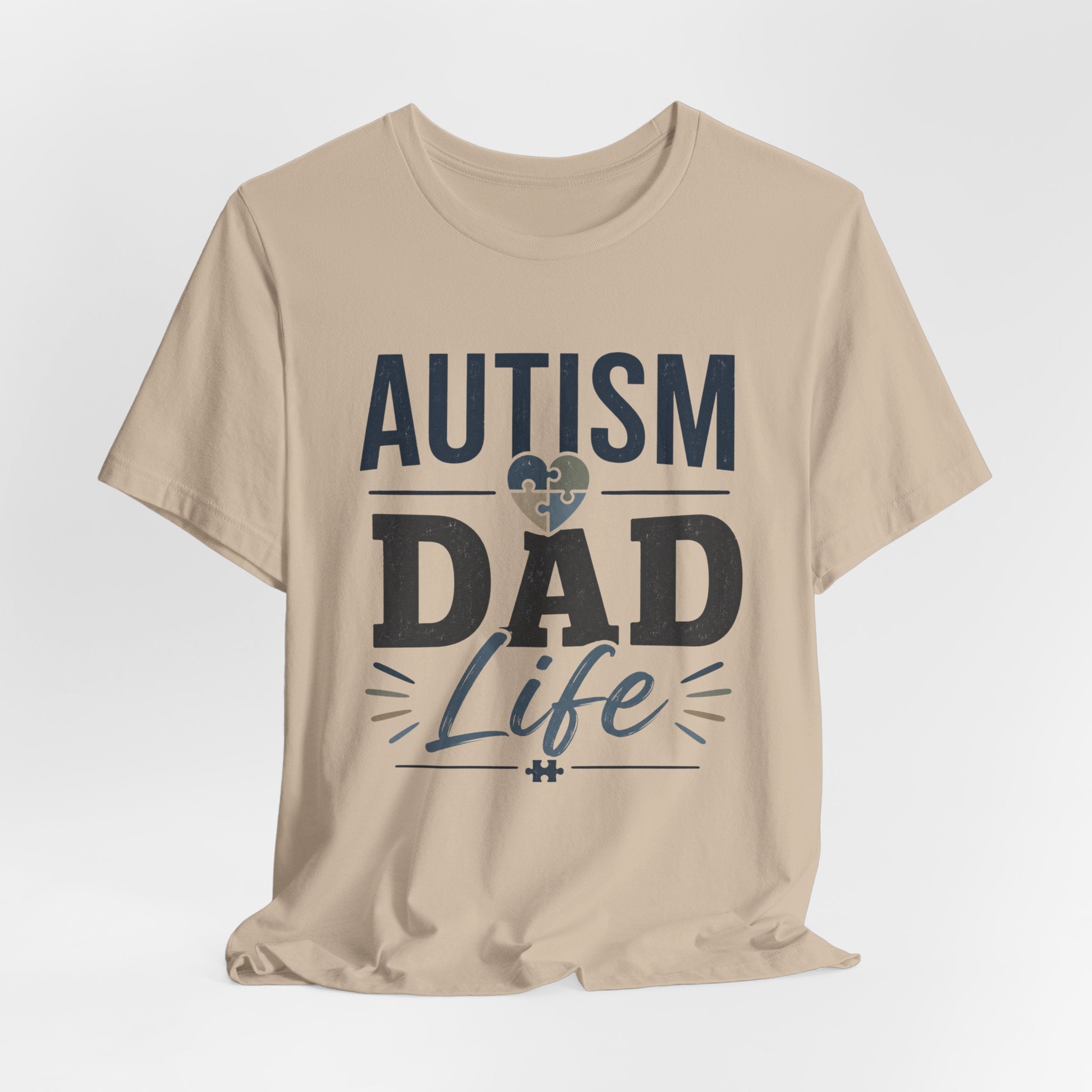 Autism Dad Life Shirt Autism Dad T Shirt Proud Autism Father Gift Autism Awareness Shirt Special Needs Dad Tee Puzzle Heart Design