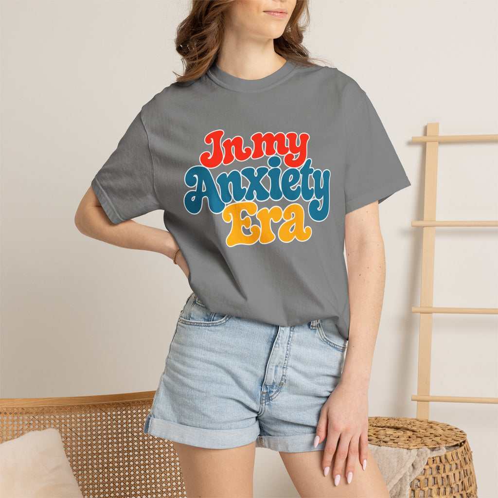 I Am In My Anxiety Era Shirt Anxiety Awareness T Shirt Mental Health Tee Cute Pastel Graphic Shirt Self Care Gift Unisex Apparel