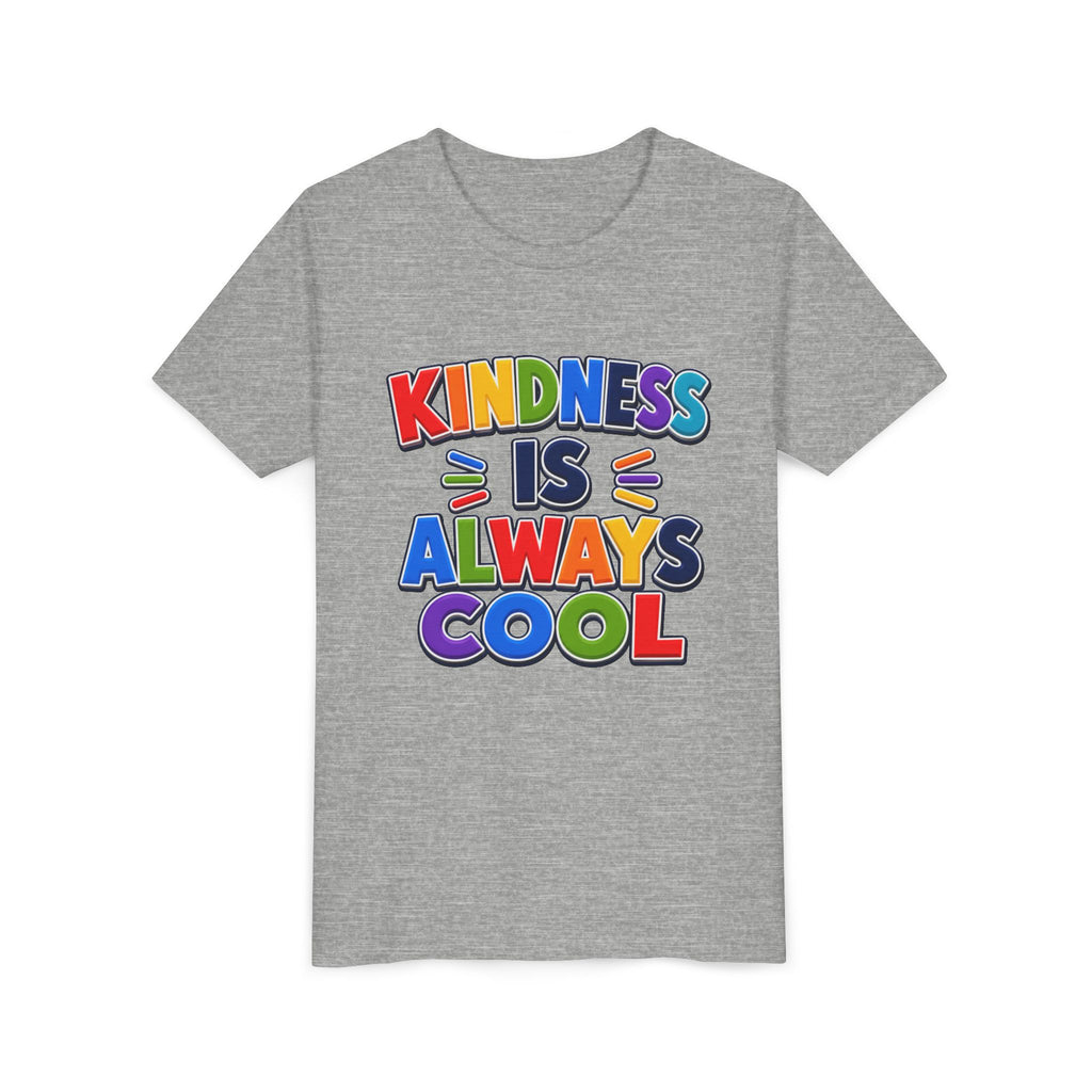Kindness Is Always Cool Youth Tee | Rainbow Kids Shirt, Positive Message