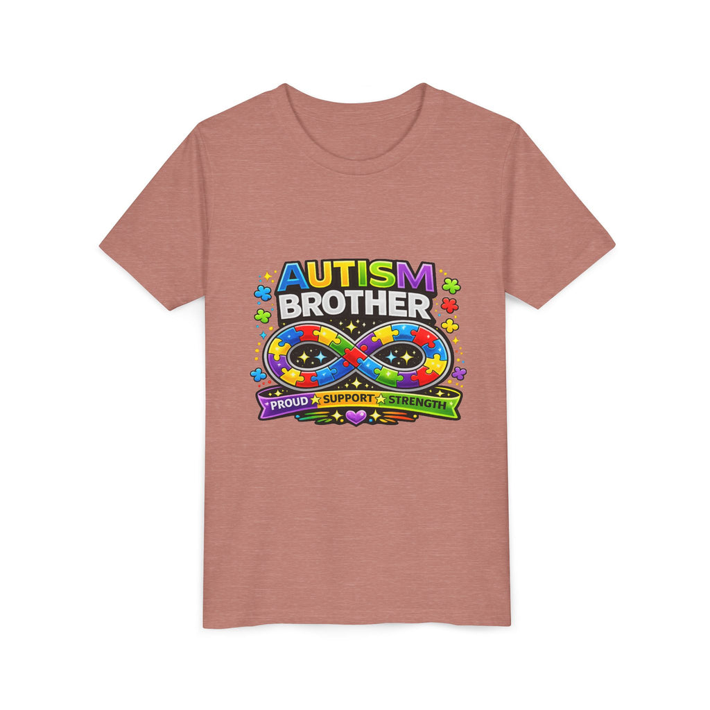 Autism Brother Shirt | Autism Sibling Tee | Infinity Puzzle Shirt | Proud Support Strength | Autism Acceptance Gift for Brother