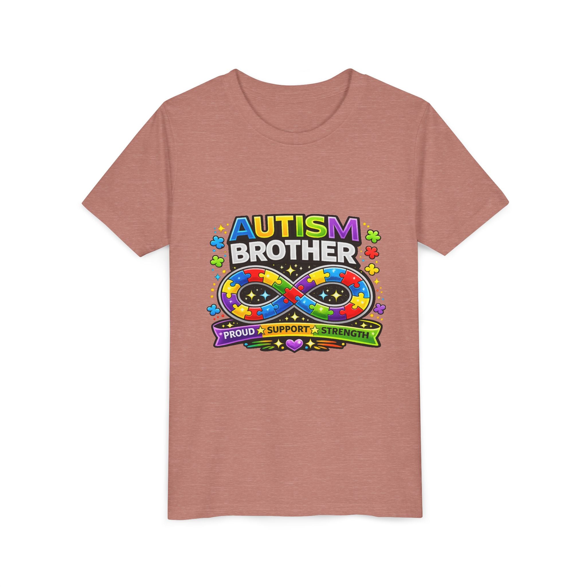 Autism Brother Shirt | Autism Sibling Tee | Infinity Puzzle Shirt | Proud Support Strength | Autism Acceptance Gift for Brother