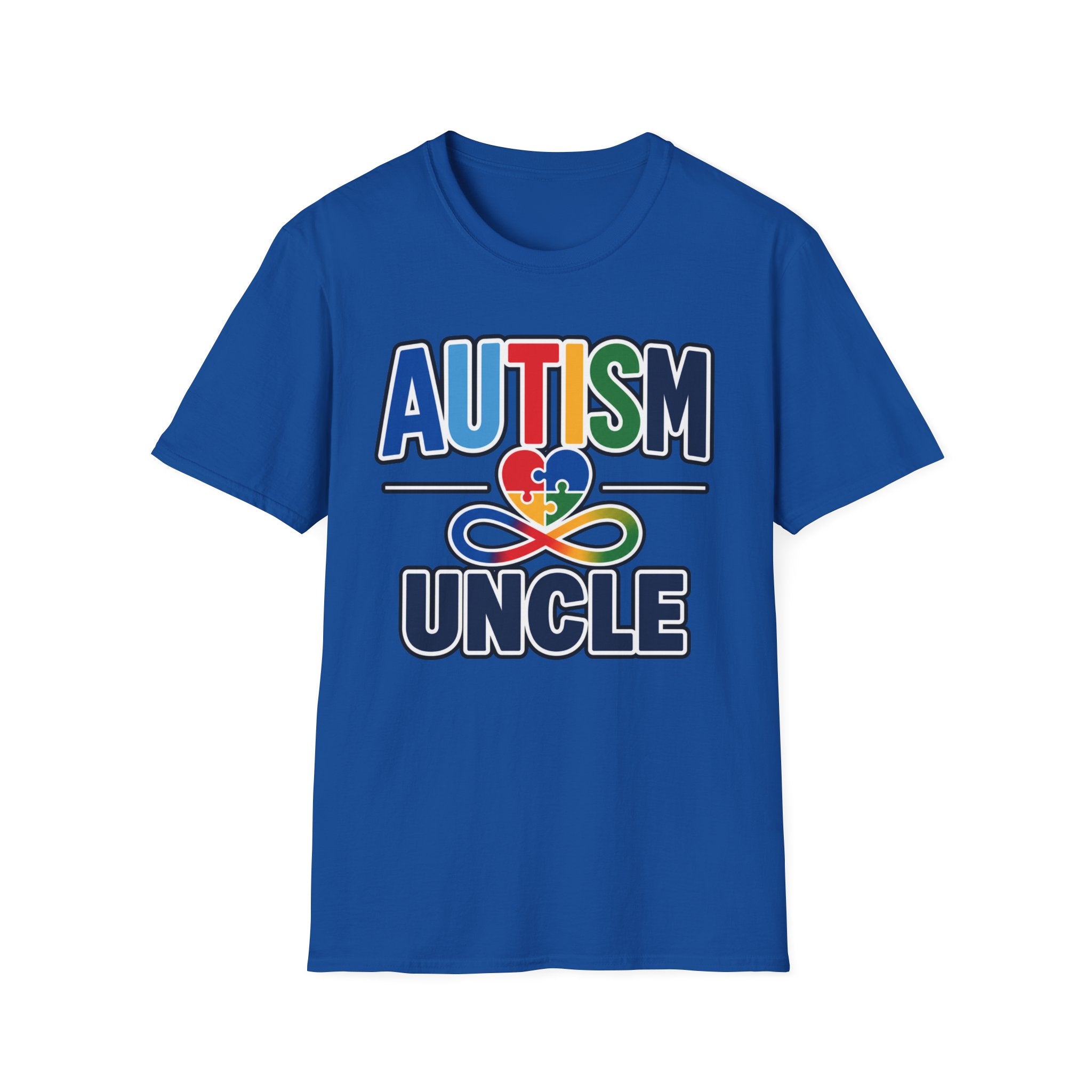 Autism Uncle Shirt, Puzzle Heart Neurodiversity Support Tee, Autism Awareness Uncle Gift, Autism Acceptance Family T-Shirt