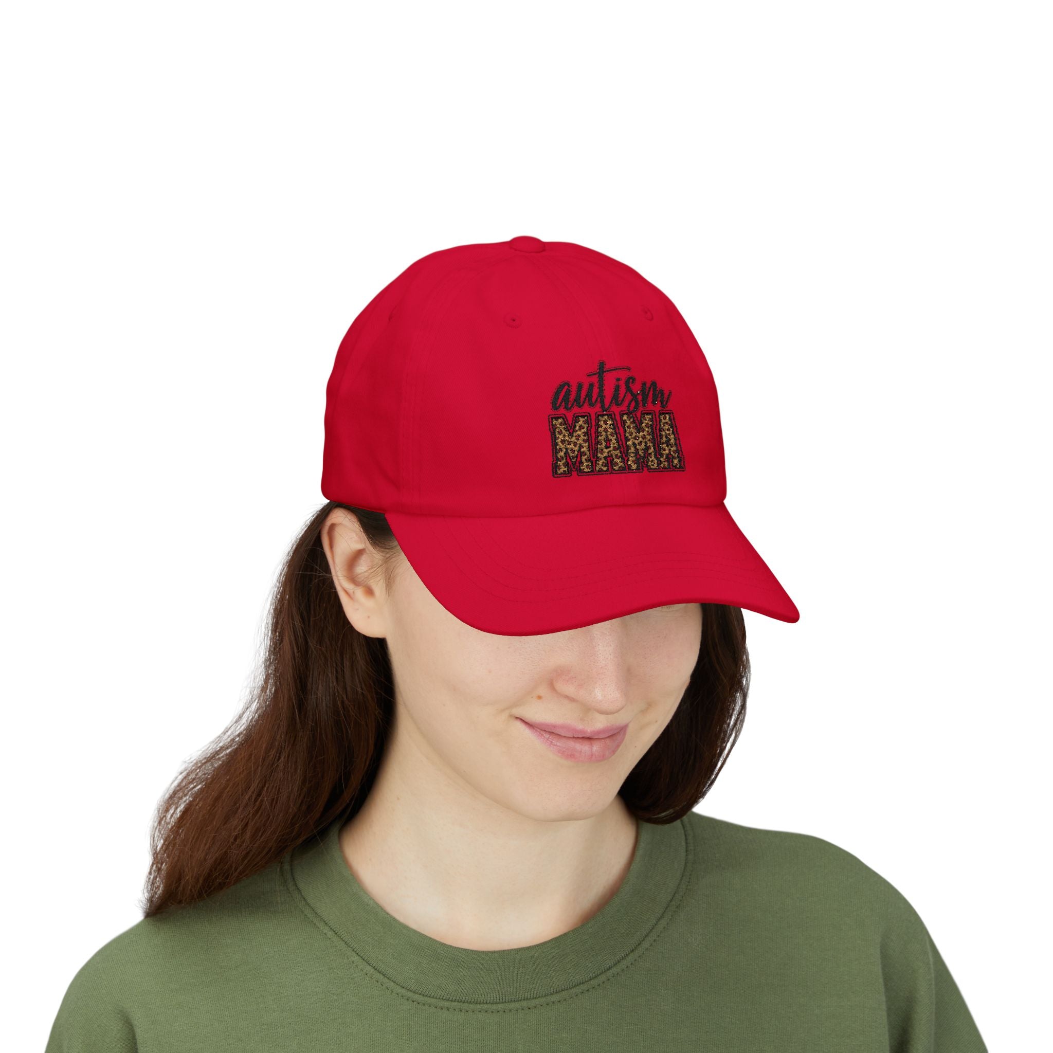 Autism Mama leopard print embroidery Dad Cap | Autism Awareness hat