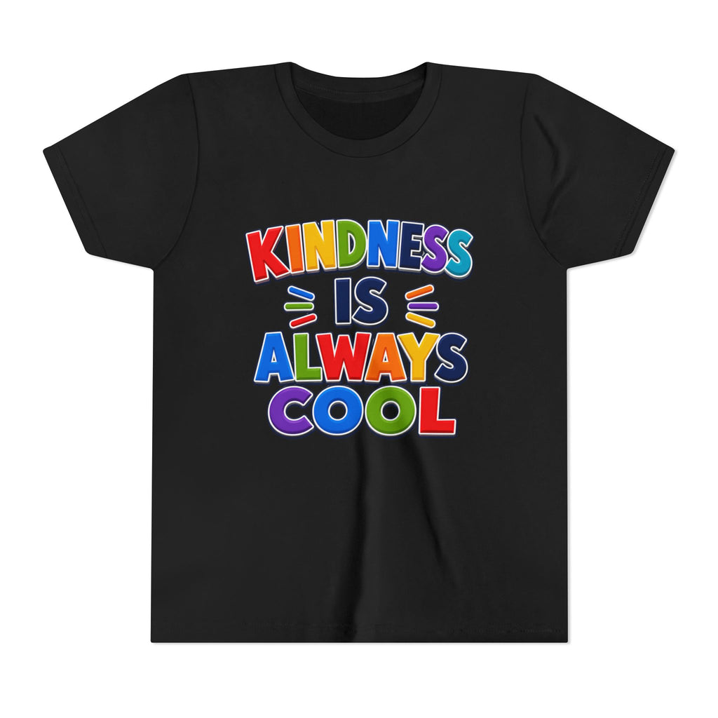 Kindness Is Always Cool Youth Tee | Rainbow Kids Shirt, Positive Message