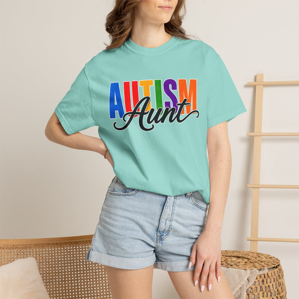 Autism Aunt Shirt Proud Autism Aunt T Shirt Autism Awareness Autism Acceptance Gift Puzzle Heart Special Needs Family Tee