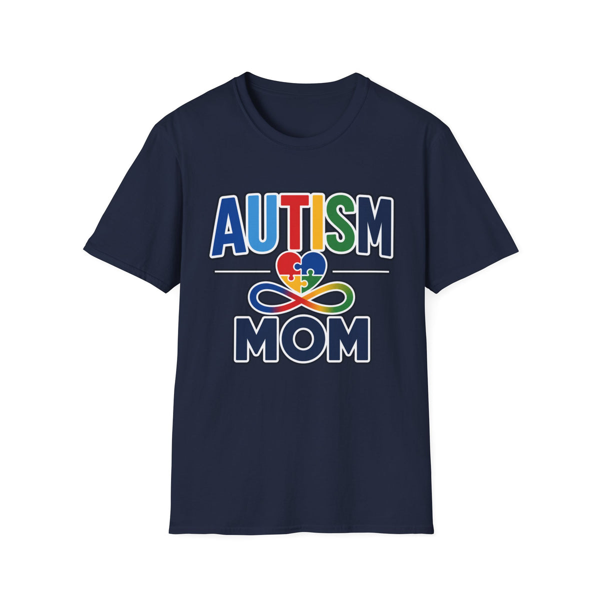 Autism Mom Heart Puzzle Infinity Shirt, Autism Awareness T-Shirt, Autism Acceptance Mom Gift, Neurodiversity Family Apparel