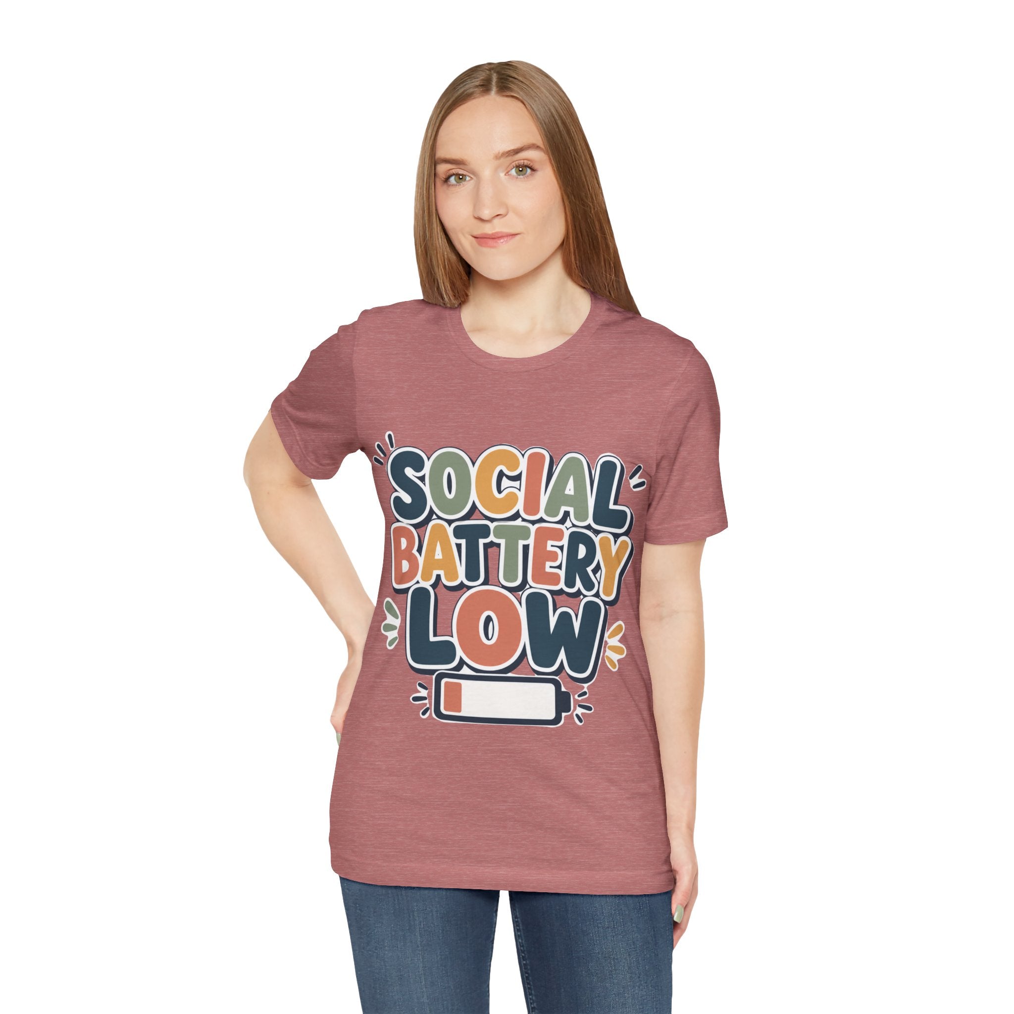 Social Battery Low T-Shirt — Funny Introvert Tee