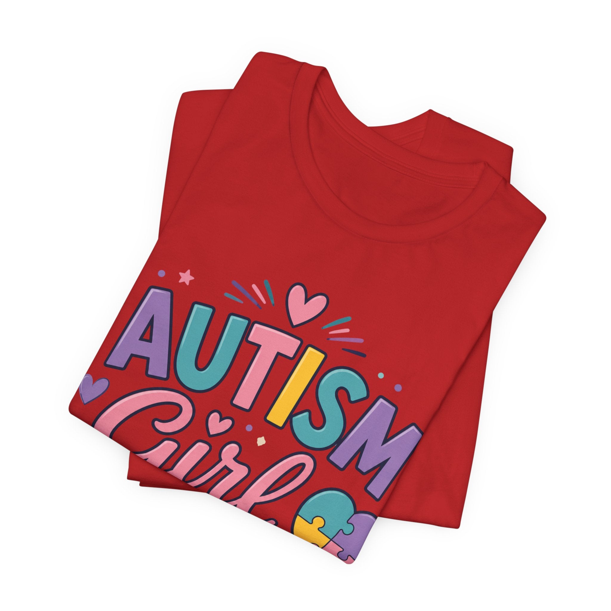 Autism Girl Mom T-Shirt | Puzzle Heart Mom Tee, Neurodiversity Support