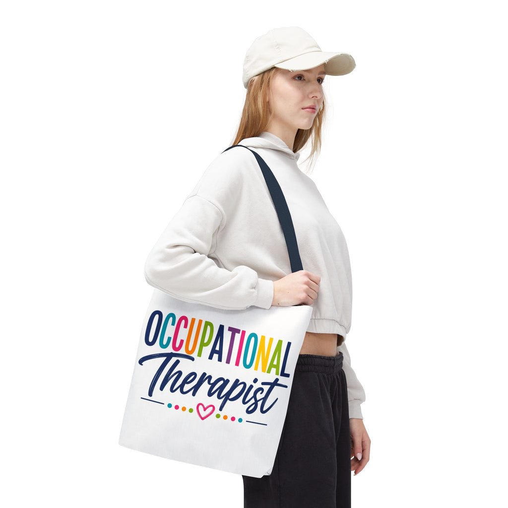 Occupational Therapist Tote Bag | Rainbow Script Healthcare Professional