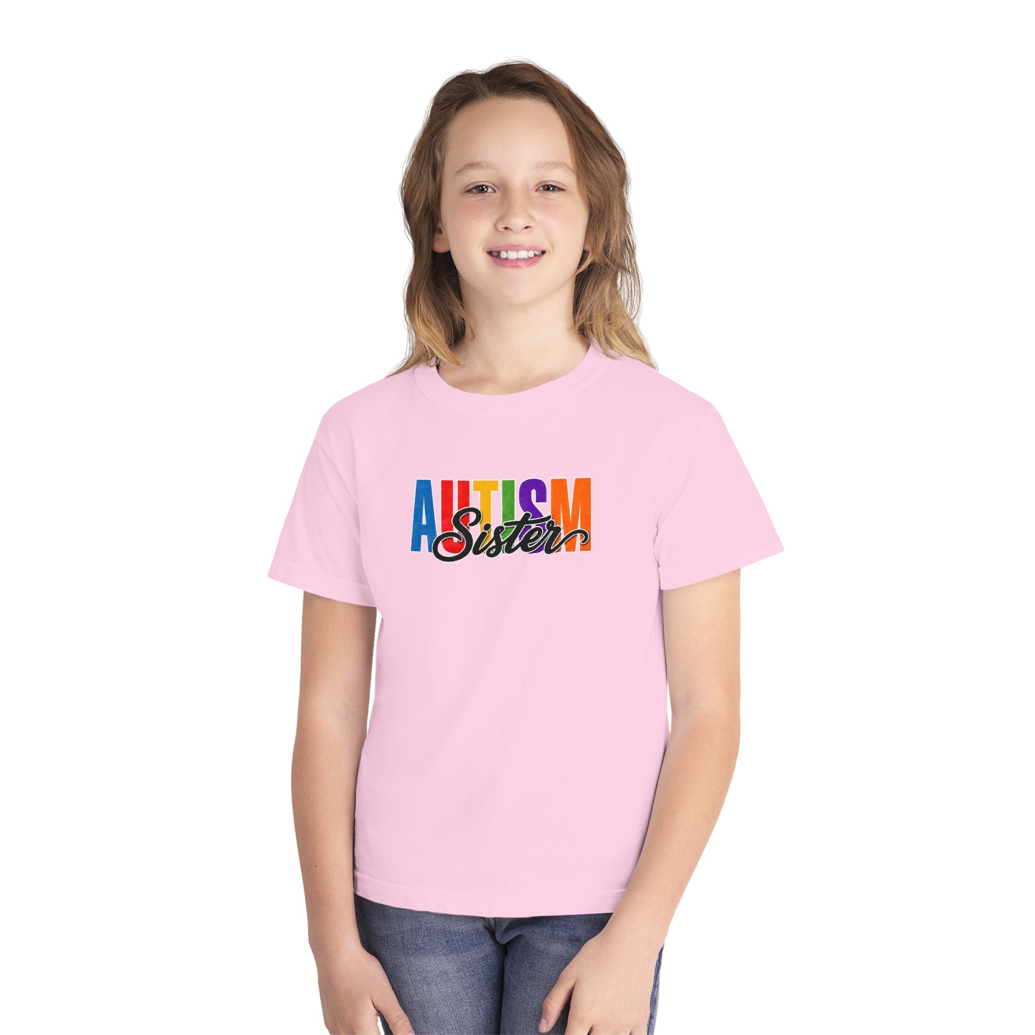 Autism Sister Youth Shirt Kids Autism Sister T Shirt Proud Autism Sibling Tee Autism Awareness Autism Acceptance Gift for Girls
