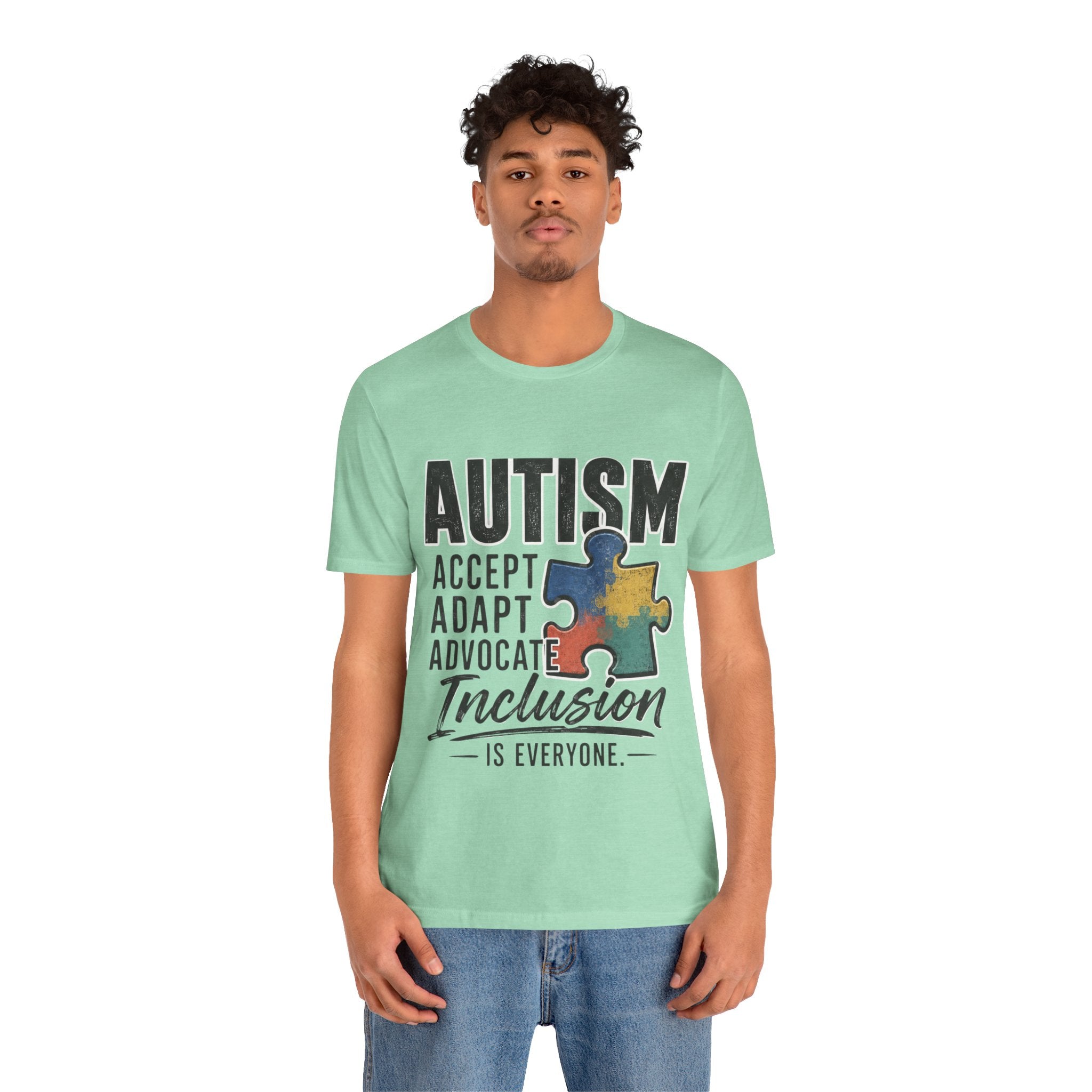 Autism Acceptance Shirt Inclusion Advocate T Shirt Puzzle Piece Tee Neurodiversity Awareness Special Needs Support Unisex Gift
