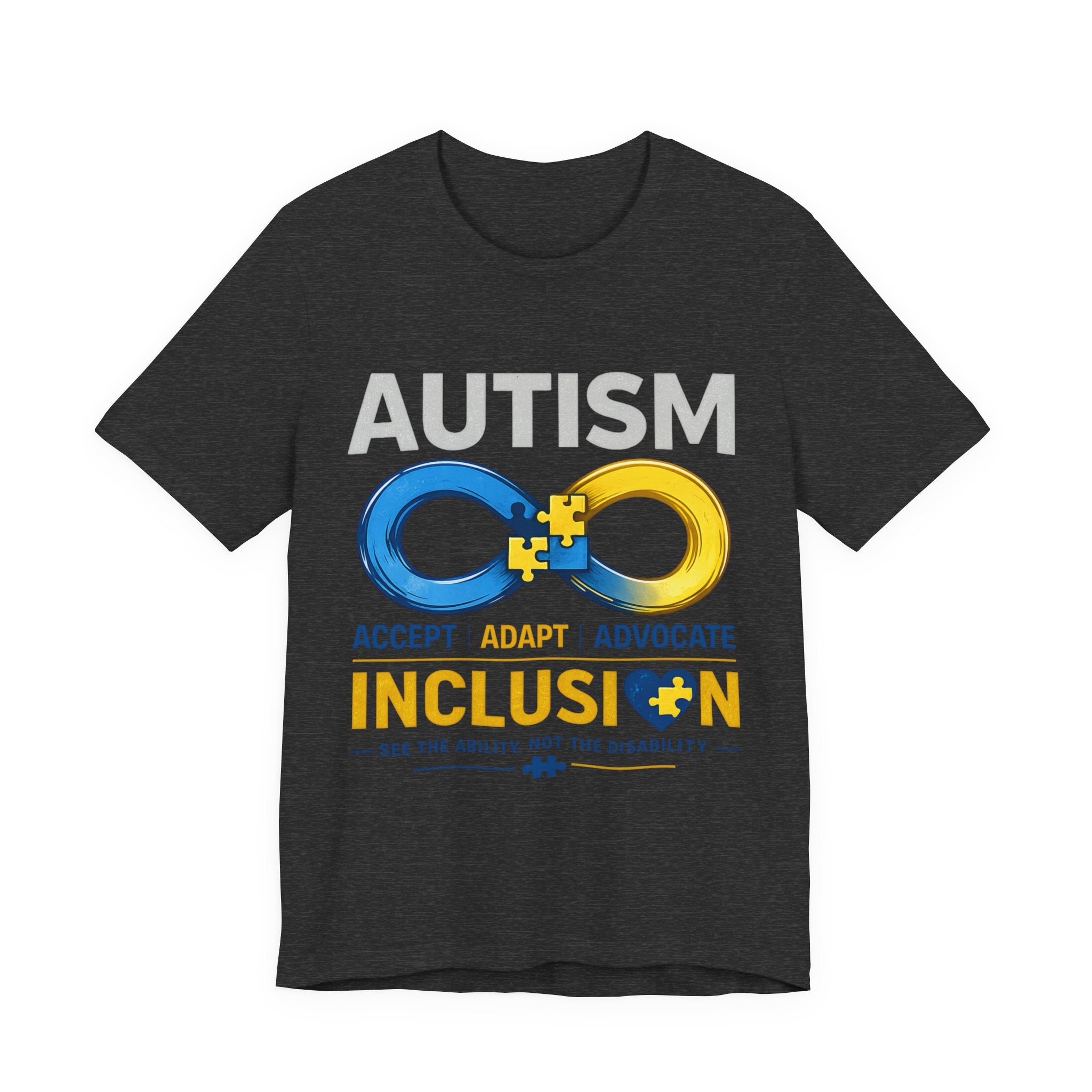 Autism Inclusion Shirt | Infinity Symbol T-Shirt | Accept Adapt Advocate Tee | Neurodiversity Awareness Gift | Kindness & Acceptance Apparel