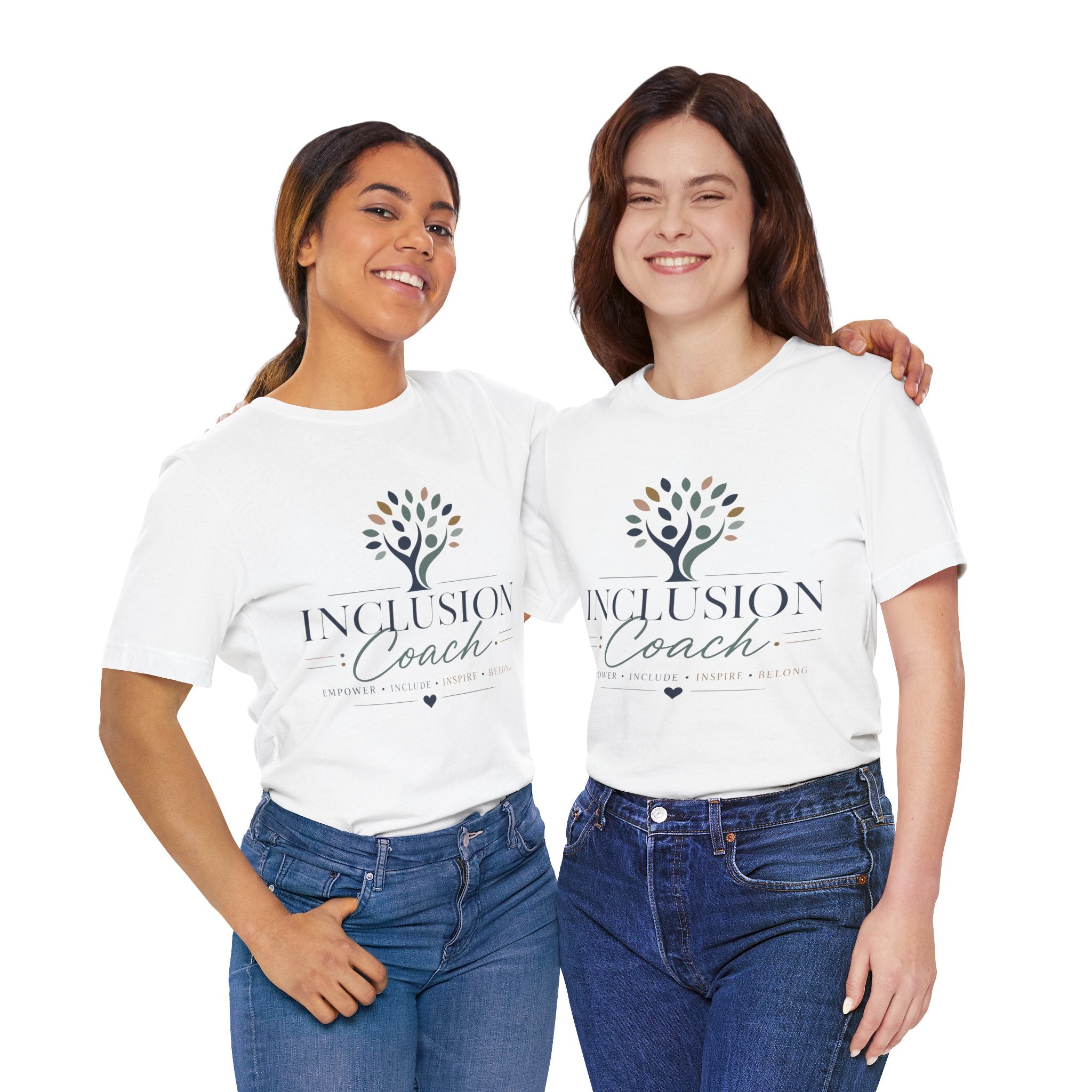Inclusion Coach T-Shirt | Tree Logo, Empower Inclusivity, Diversity