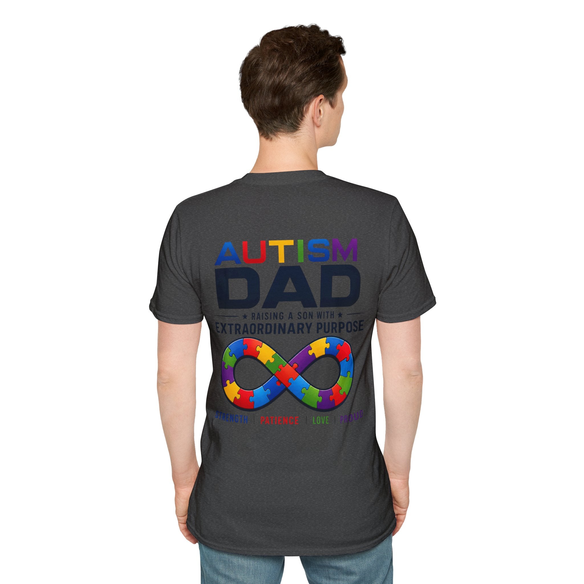 Autism Dad Shirt, Proud Dad Raising an Autistic Son Tee, Autism Acceptance T-Shirt, Special Needs Dad Gift, Autism Parent Shirt, Inclusion Apparel