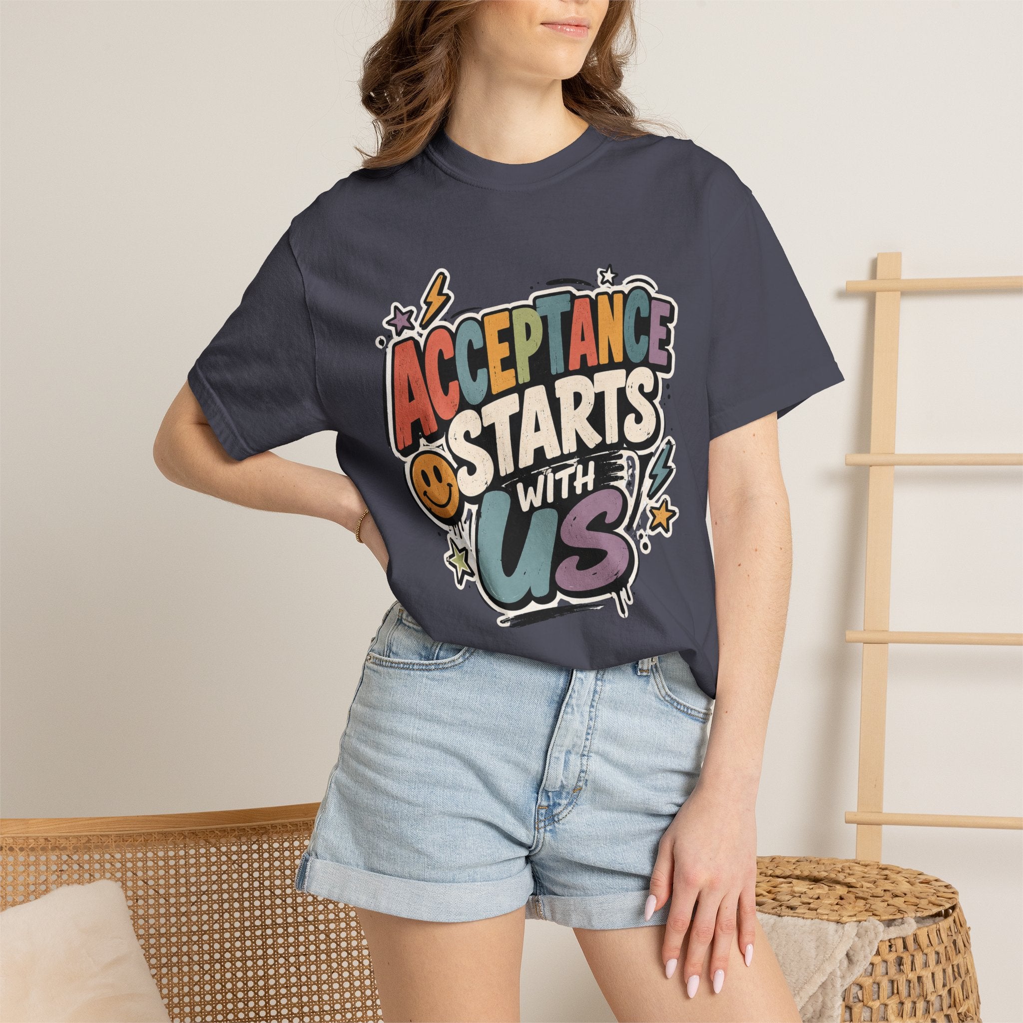 Autism Acceptance Shirt | Puzzle Heart Autism Awareness Shirt, Neurodiversity Inclusion Advocate Gift
