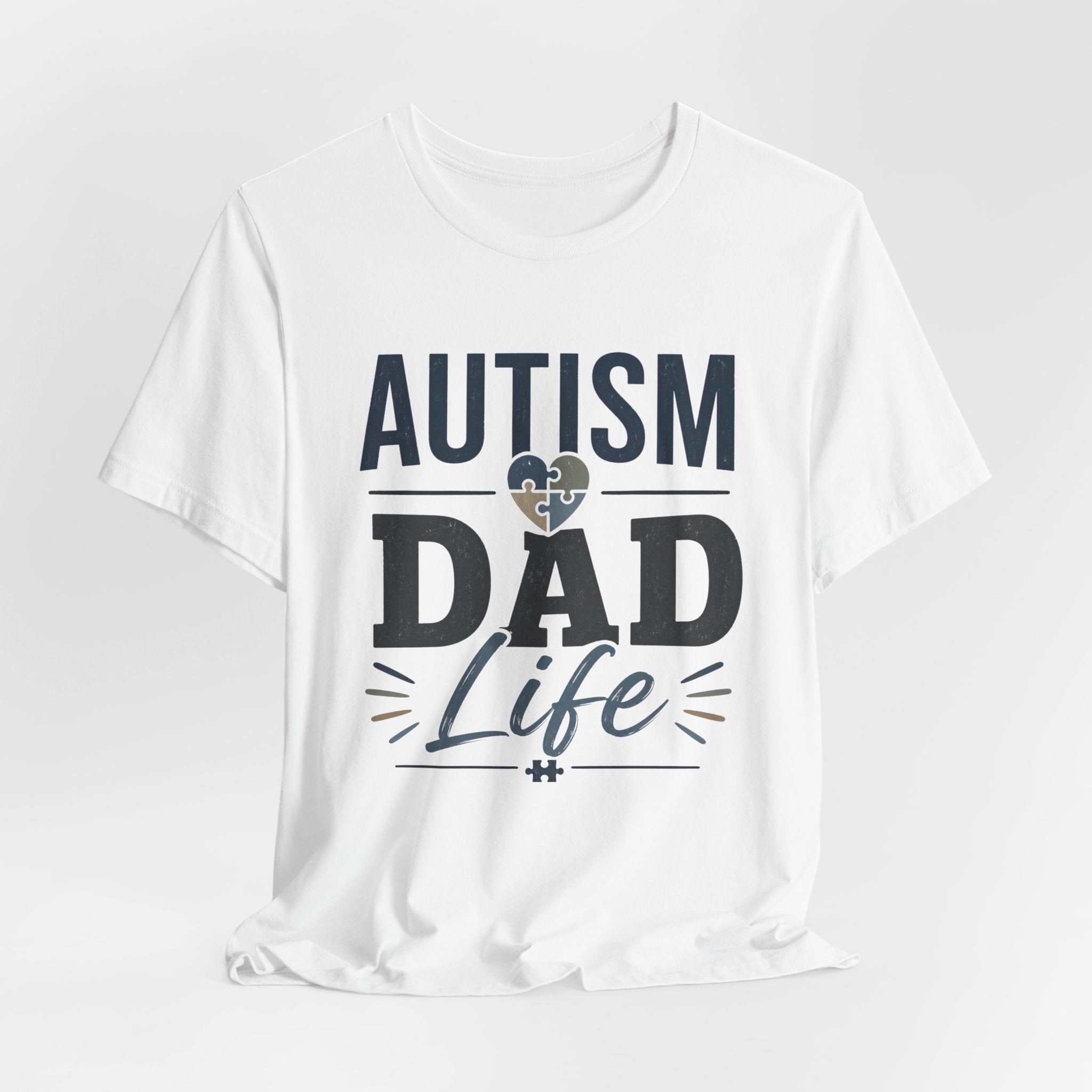 Autism Dad Life Shirt Autism Dad T Shirt Proud Autism Father Gift Autism Awareness Shirt Special Needs Dad Tee Puzzle Heart Design