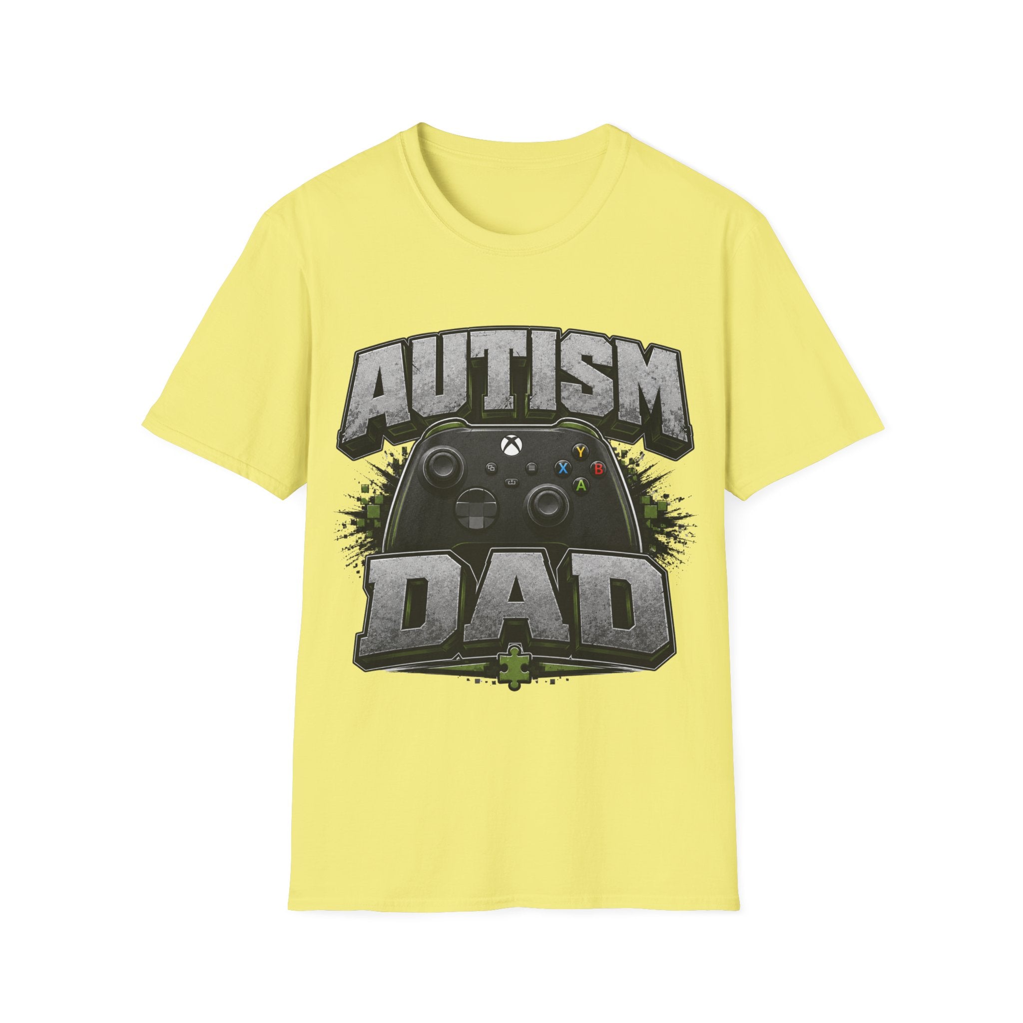 Autism Dad T-Shirt | Video Game Controller Awareness Tee