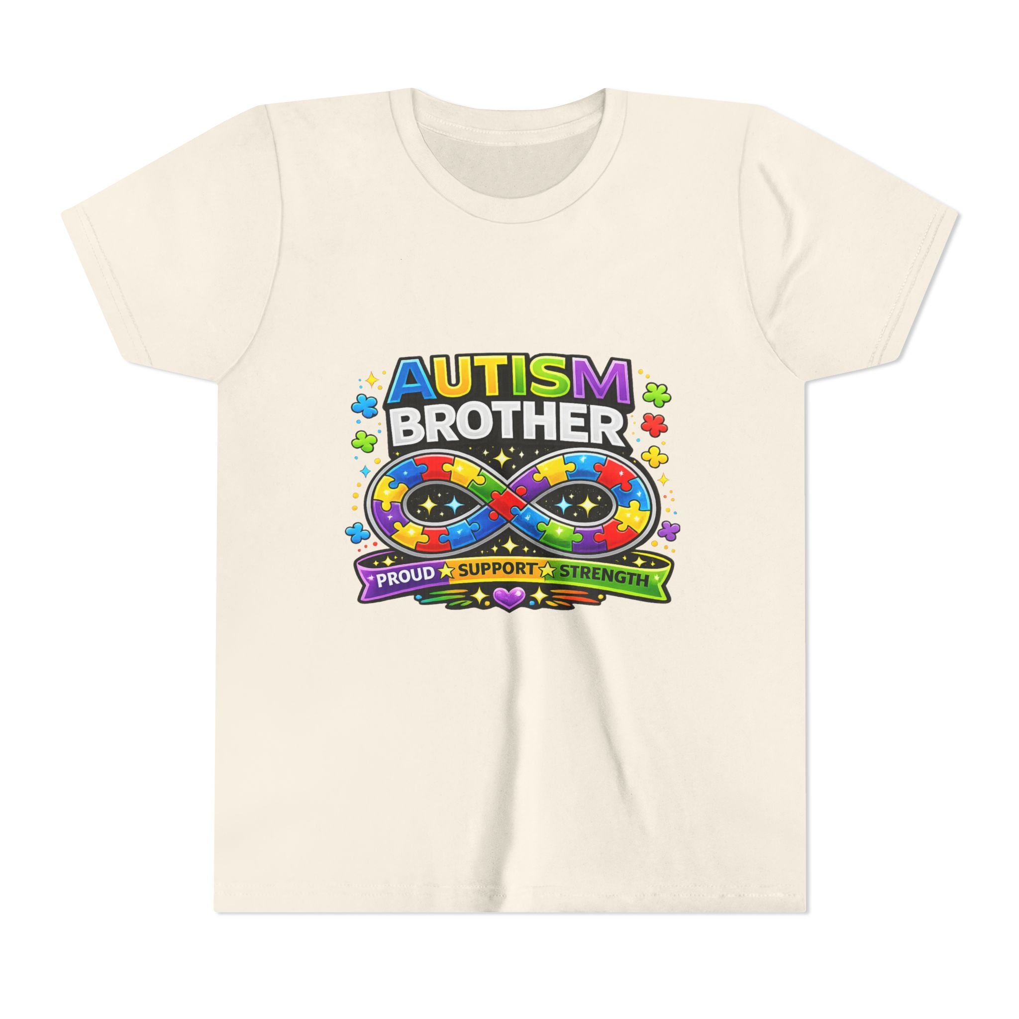 Autism Brother Shirt | Autism Sibling Tee | Infinity Puzzle Shirt | Proud Support Strength | Autism Acceptance Gift for Brother