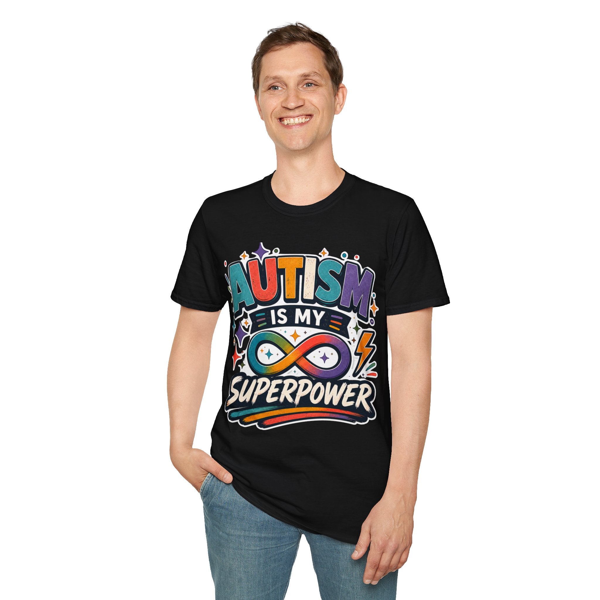 Autism Is My Superpower Shirt Autism Awareness T Shirt Autism Acceptance Tee Infinity Heart Puzzle Design Neurodiversity Gift Unisex