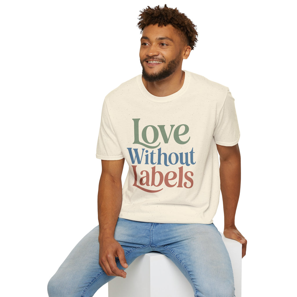 Love Without Labels T-Shirt, Inclusive Typography Tee, Autism Acceptance Shirt, Disability Inclusion Gift, Special Education Teacher Tee