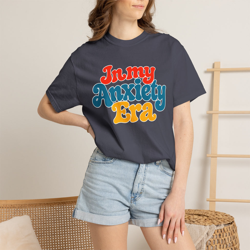 I Am In My Anxiety Era Shirt Anxiety Awareness T Shirt Mental Health Tee Cute Pastel Graphic Shirt Self Care Gift Unisex Apparel