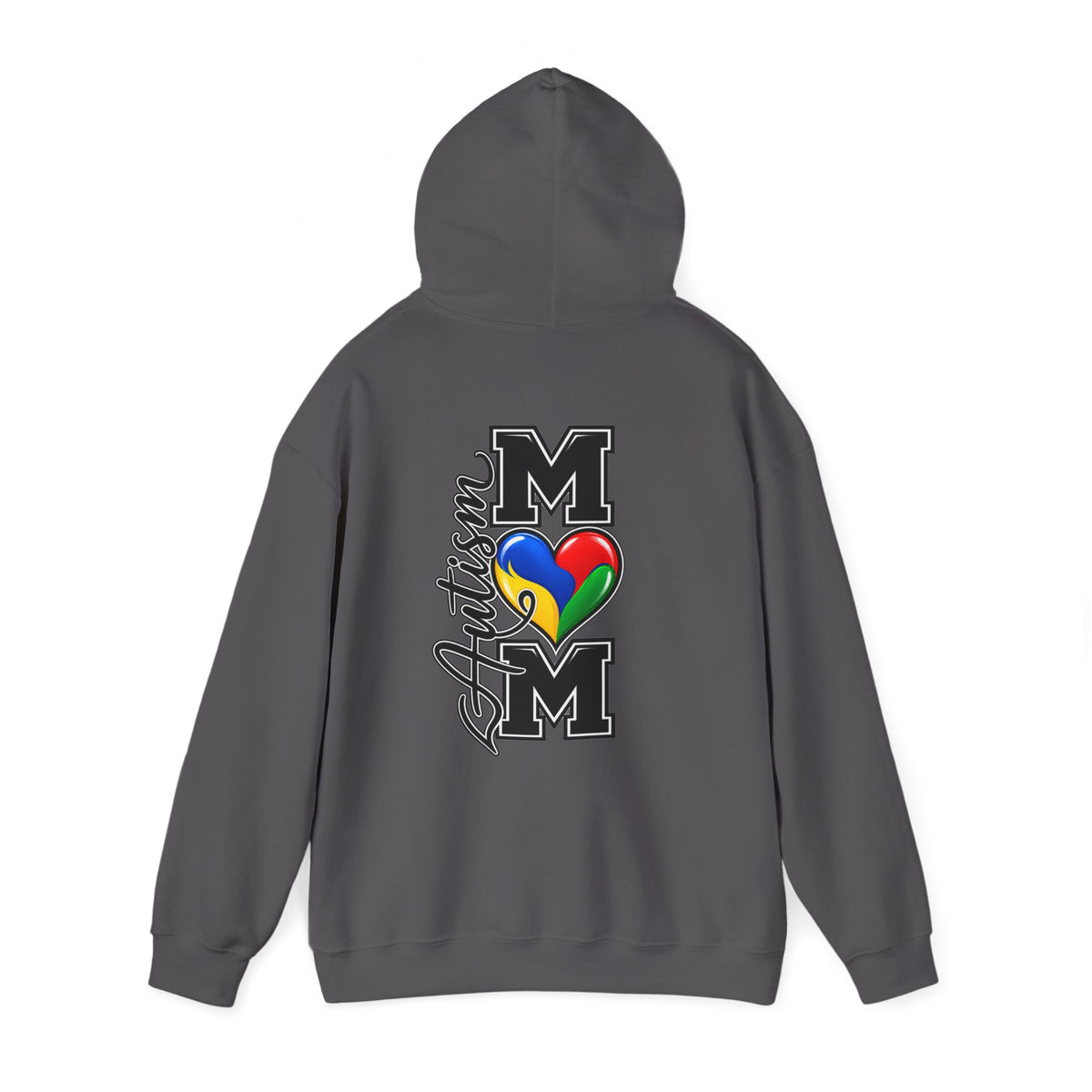 Autism Heart M Varsity Hoodie, Autism Awareness Sweatshirt, Autism Mom Gift Crewneck, Autism Acceptance Family Apparel