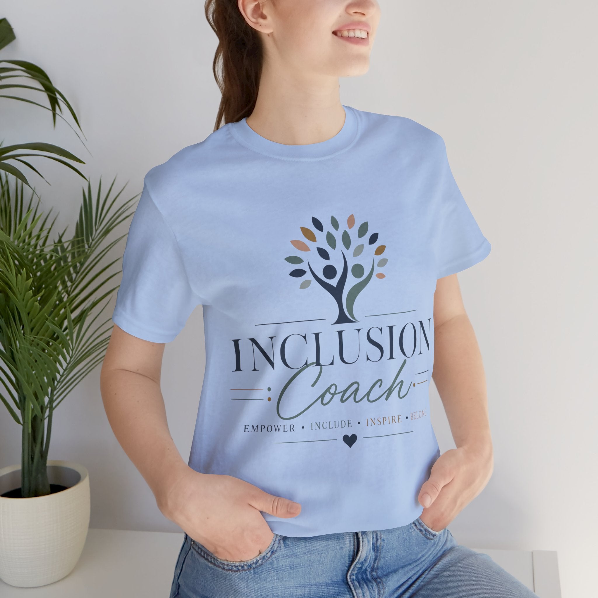 Inclusion Coach T-Shirt | Tree Logo, Empower Inclusivity, Diversity