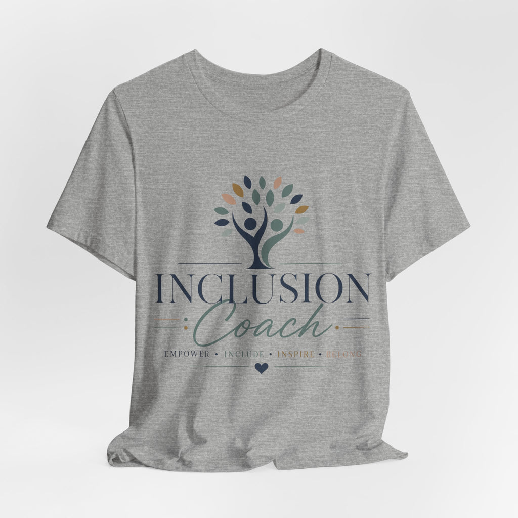 Inclusion Coach T-Shirt | Tree Logo, Empower Inclusivity, Diversity