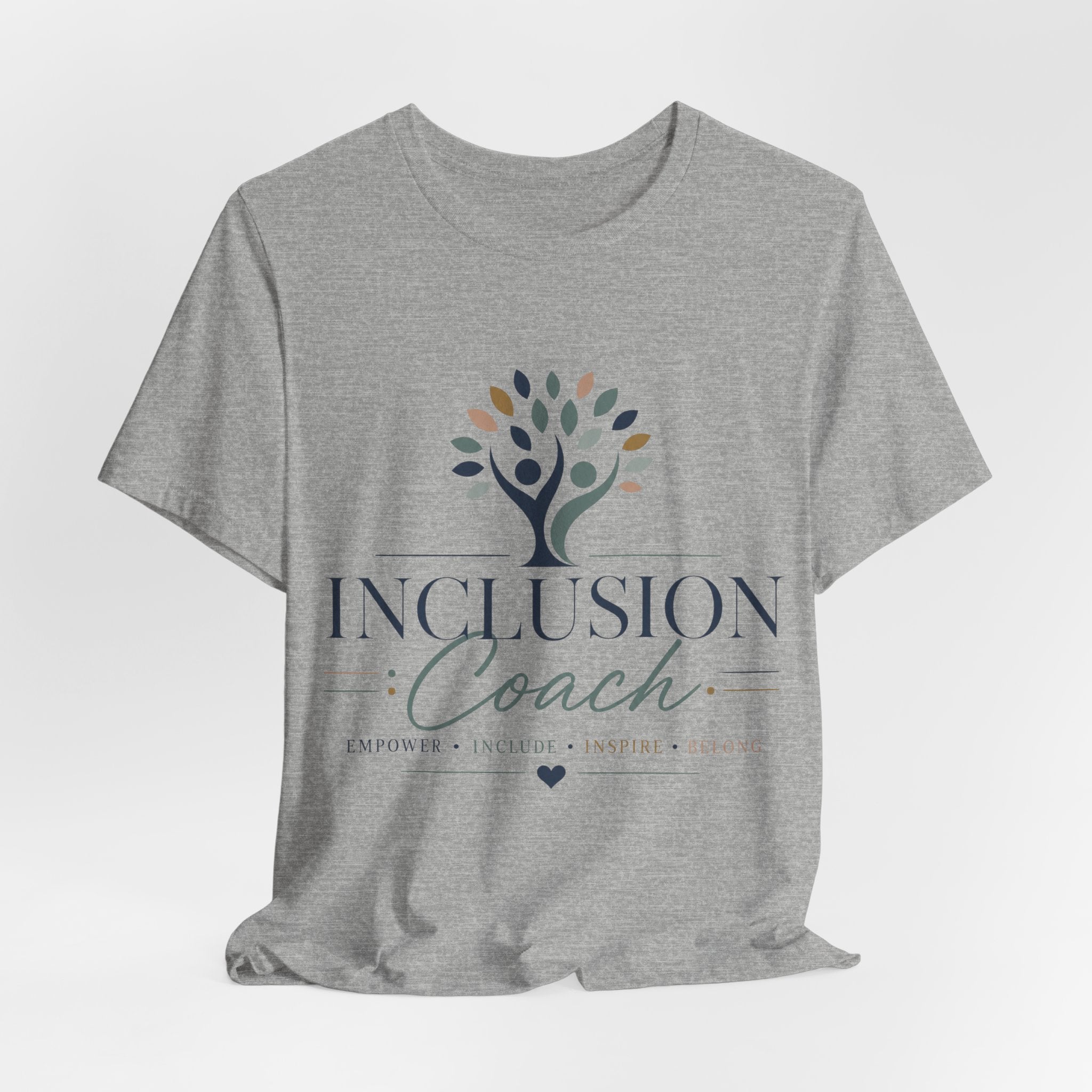 Inclusion Coach T-Shirt | Tree Logo, Empower Inclusivity, Diversity