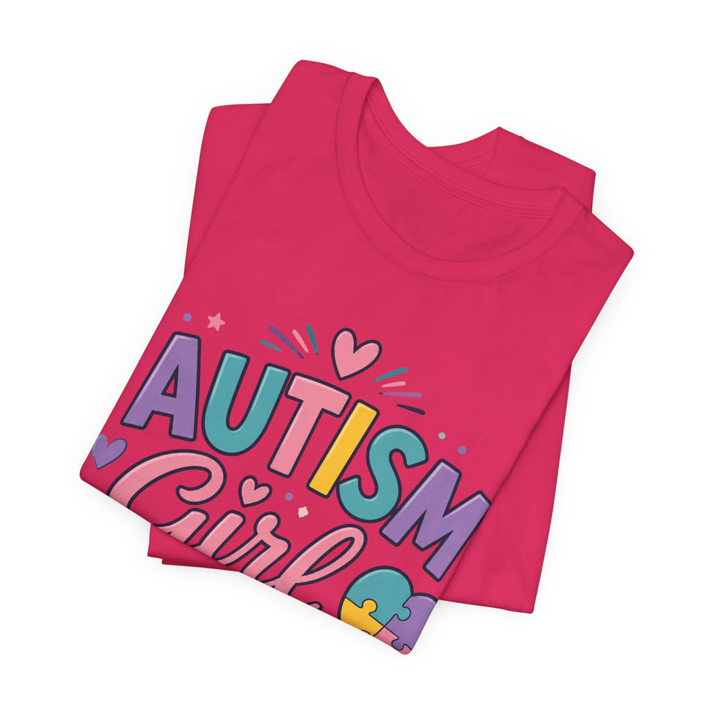 Autism Girl Mom T-Shirt | Puzzle Heart Mom Tee, Neurodiversity Support
