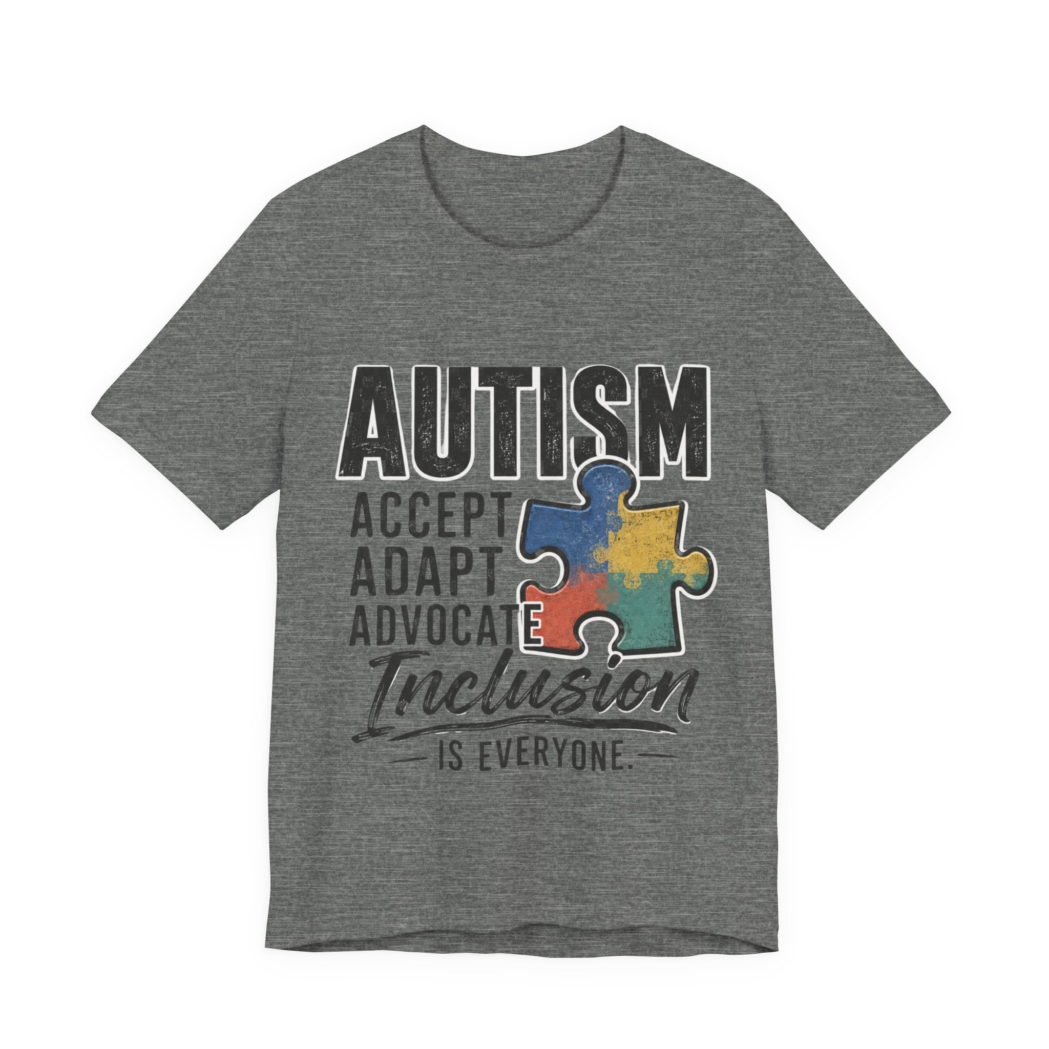 Autism Acceptance Shirt Inclusion Advocate T Shirt Puzzle Piece Tee Neurodiversity Awareness Special Needs Support Unisex Gift