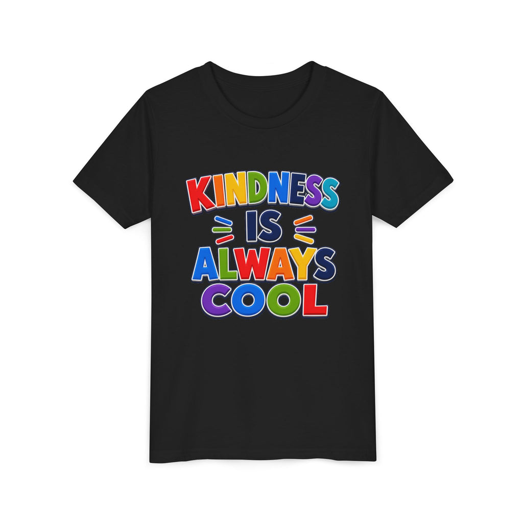 Kindness Is Always Cool Youth Tee | Rainbow Kids Shirt, Positive Message