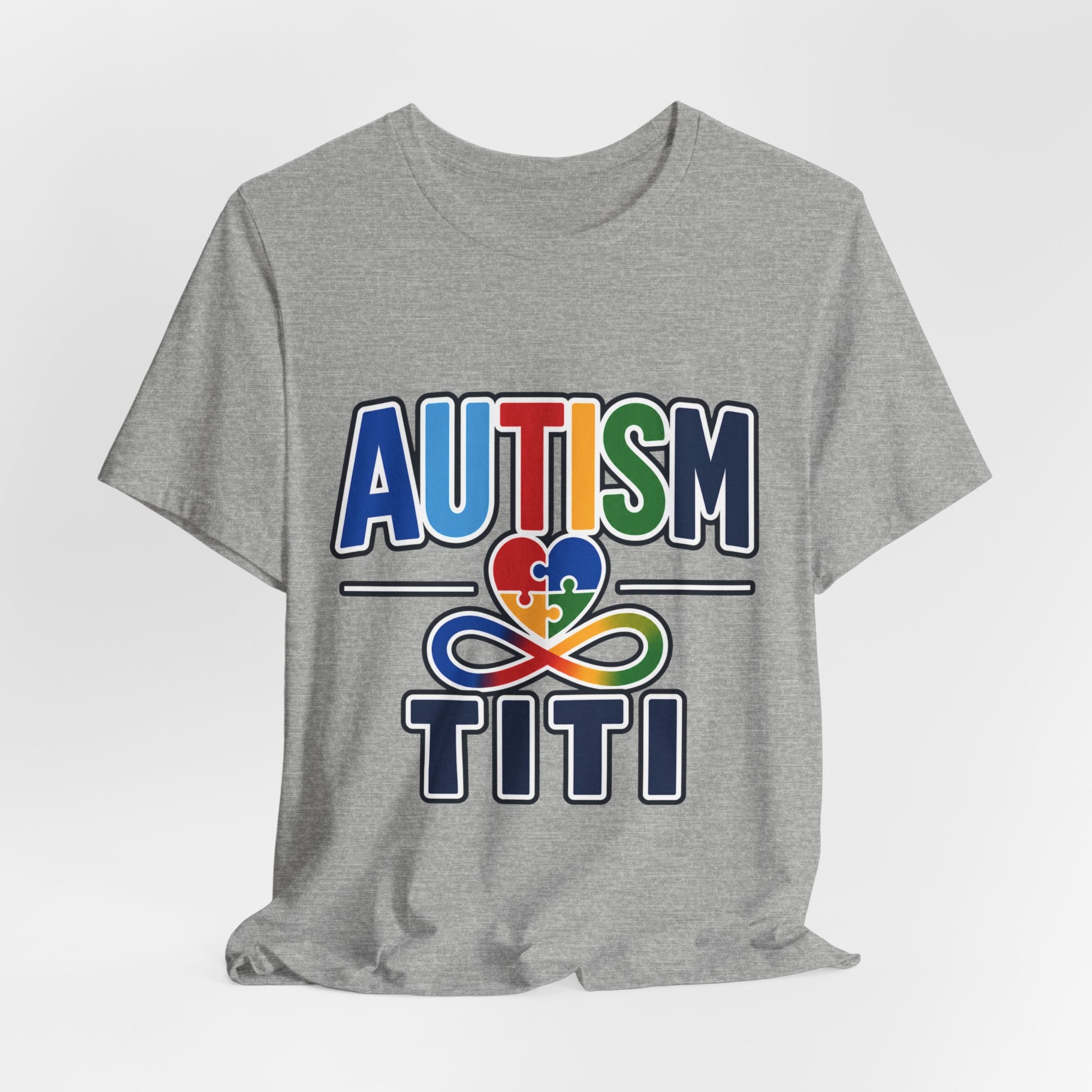 Autism Titi Shirt | Proud Autism Aunt T-Shirt | Spanish Tía Puzzle Heart Infinity Design | Autism Awareness & Acceptance Gift