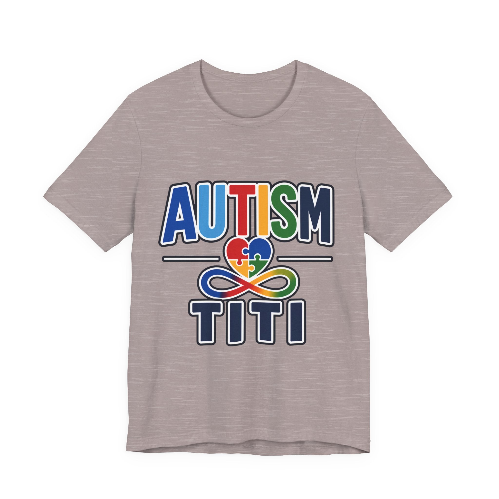 Autism Titi Shirt | Proud Autism Aunt T-Shirt | Spanish Tía Puzzle Heart Infinity Design | Autism Awareness & Acceptance Gift