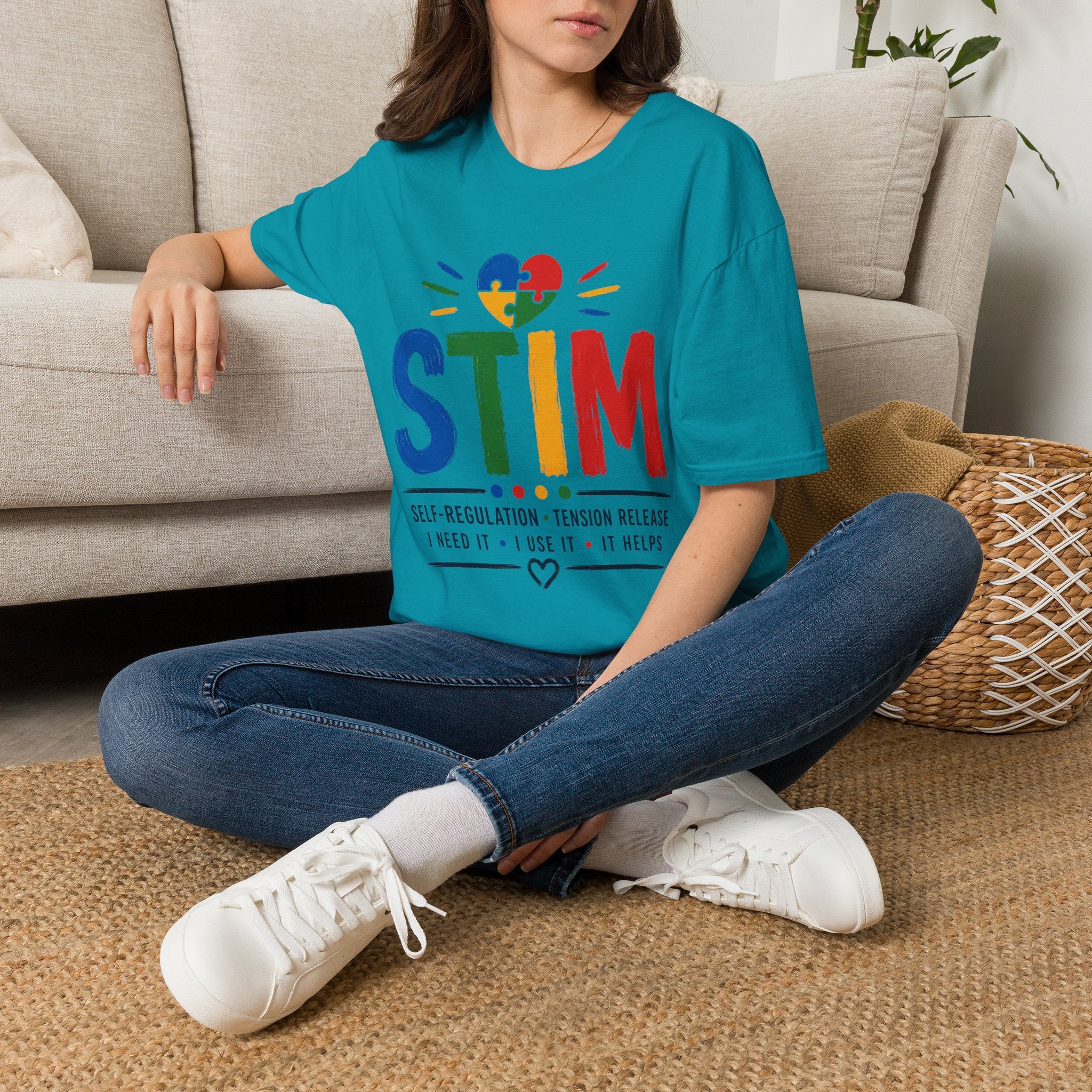 Autism Sensory Shirt | STIM Puzzle Heart Autism Awareness Shirt, Sensory Regulation Support Gift