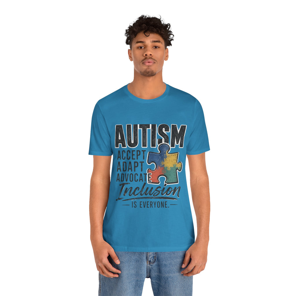 Autism Acceptance Shirt Inclusion Advocate T Shirt Puzzle Piece Tee Neurodiversity Awareness Special Needs Support Unisex Gift