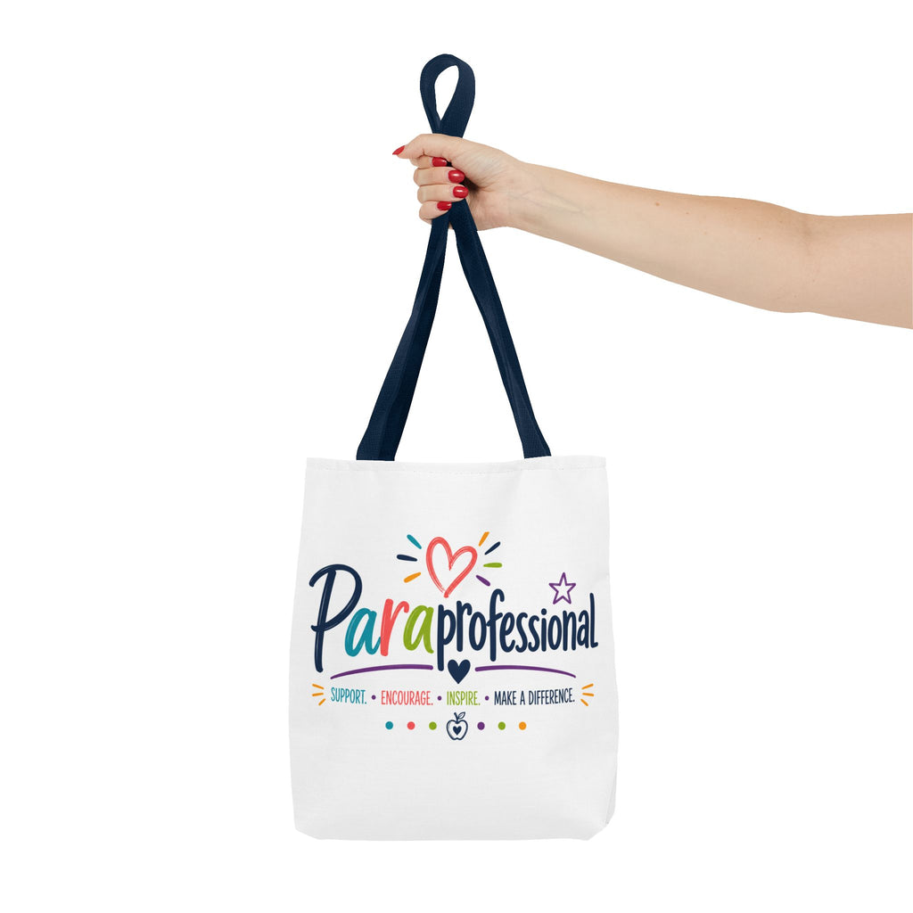 Paraprofessional Heart Logo Tote Bag | School Staff Appreciation