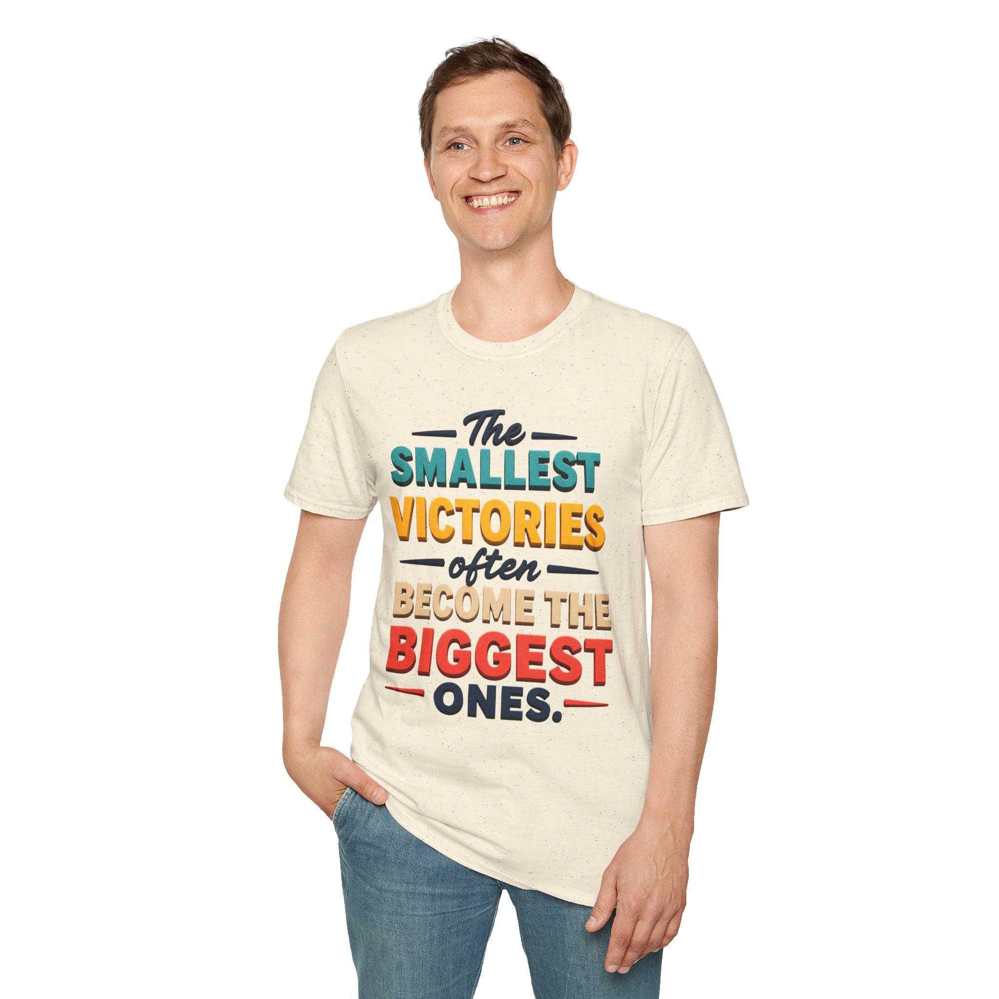 The Smallest Victories Quote T-Shirt | Inspirational Typography Tee
