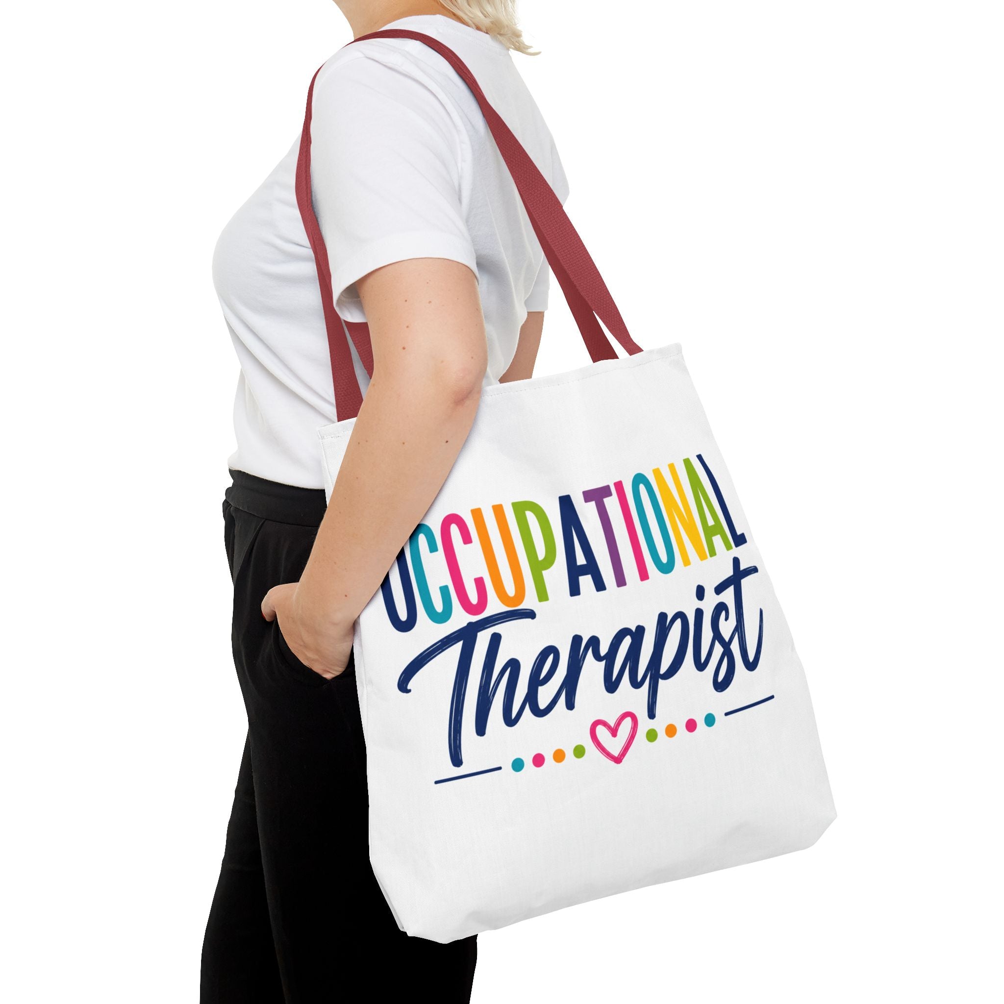 Occupational Therapist Tote Bag | Rainbow Script Healthcare Professional