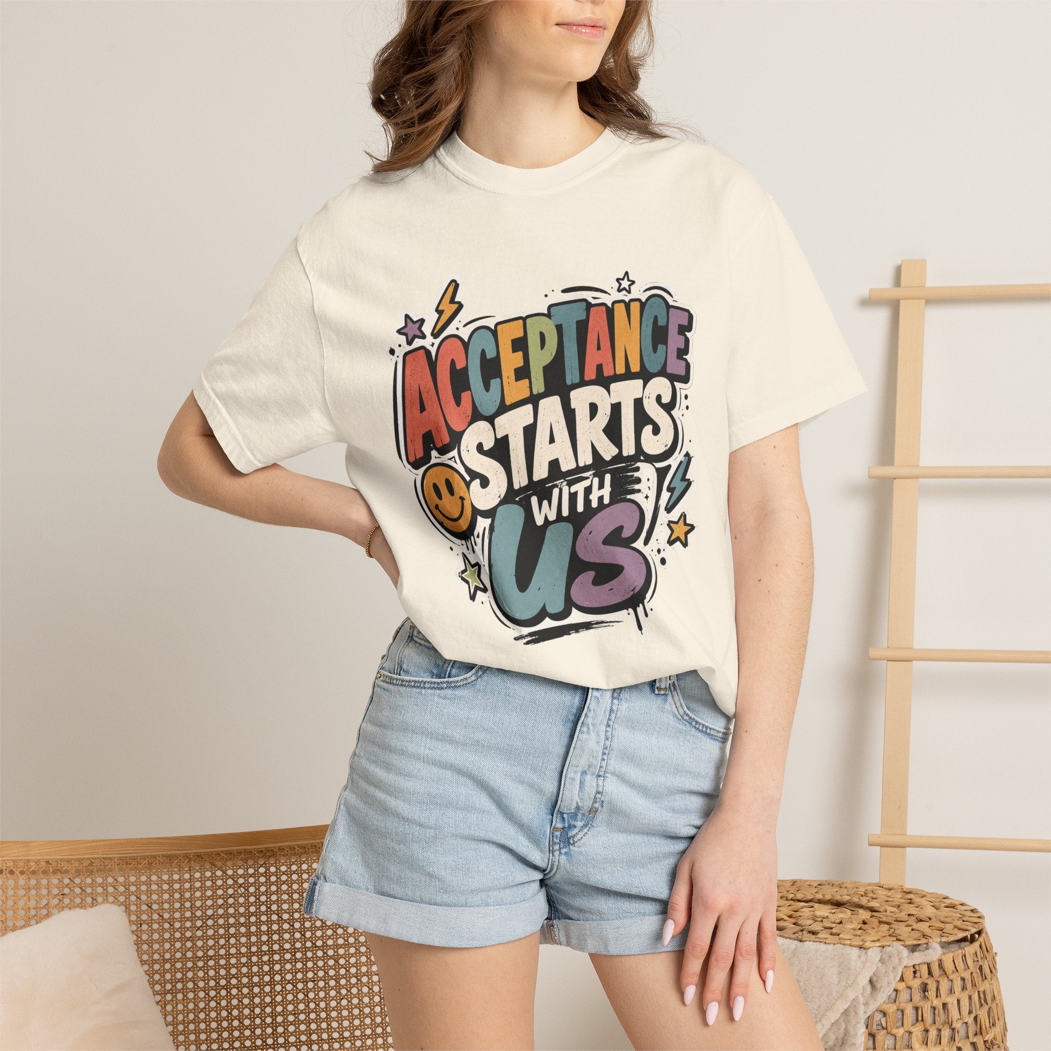 Autism Acceptance Shirt | Puzzle Heart Autism Awareness Shirt, Neurodiversity Inclusion Advocate Gift