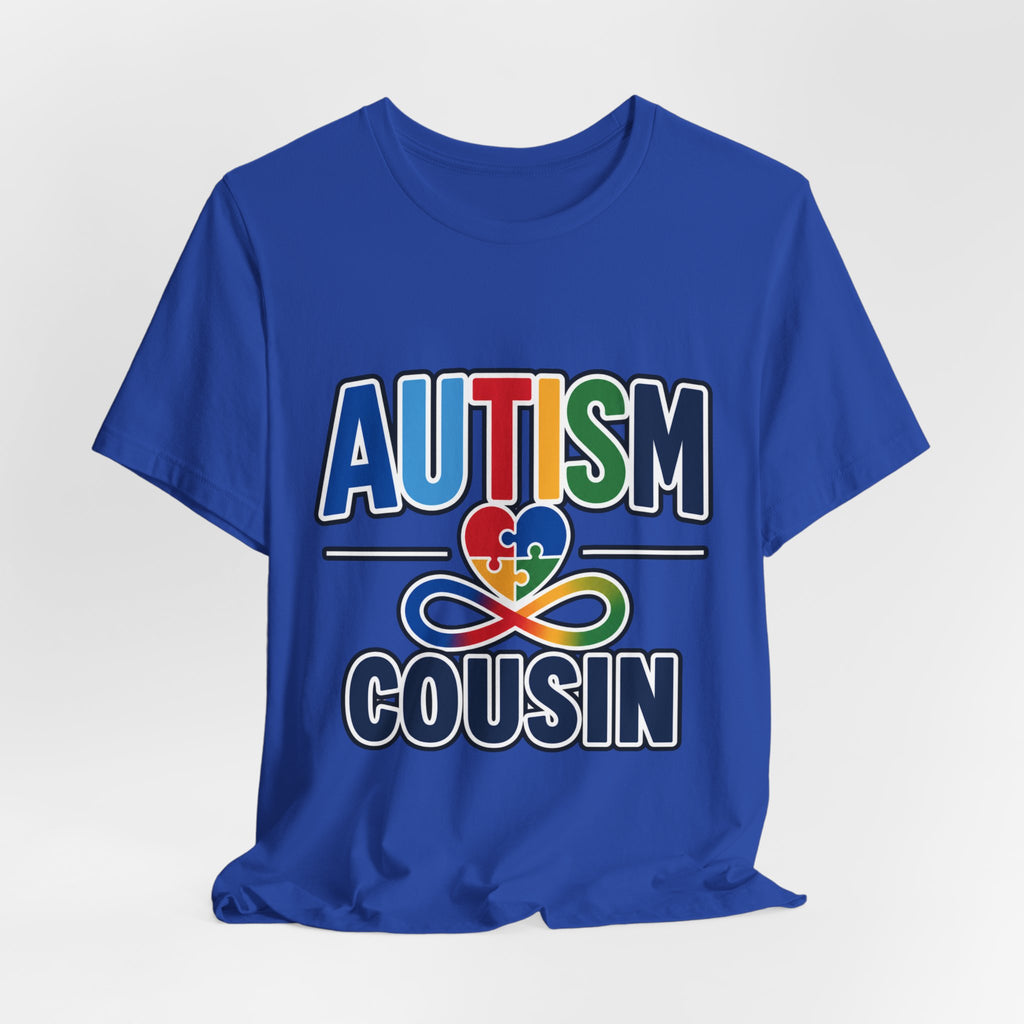 Autism Cousin Shirt | Proud Autism Cousin T-Shirt | Puzzle Heart Infinity Design | Autism Awareness & Acceptance Gift | Special Needs Family Apparel Tee