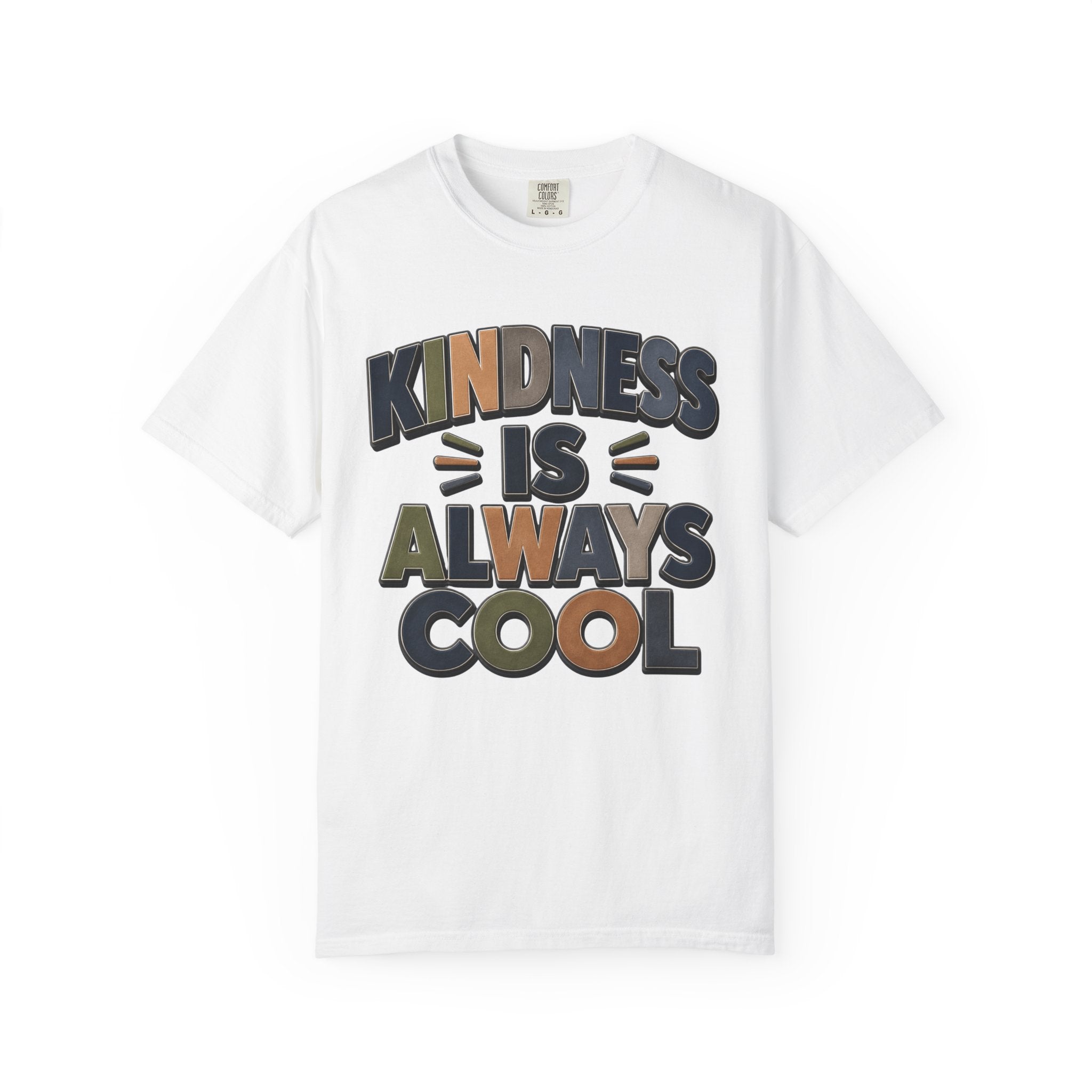 Kindness Is Always Cool T-Shirt | Retro Bold Lettering, Positive Message