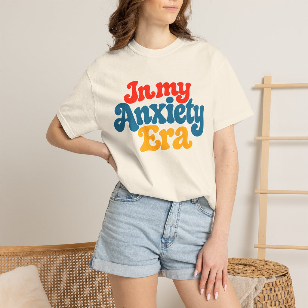 I Am In My Anxiety Era Shirt Anxiety Awareness T Shirt Mental Health Tee Cute Pastel Graphic Shirt Self Care Gift Unisex Apparel