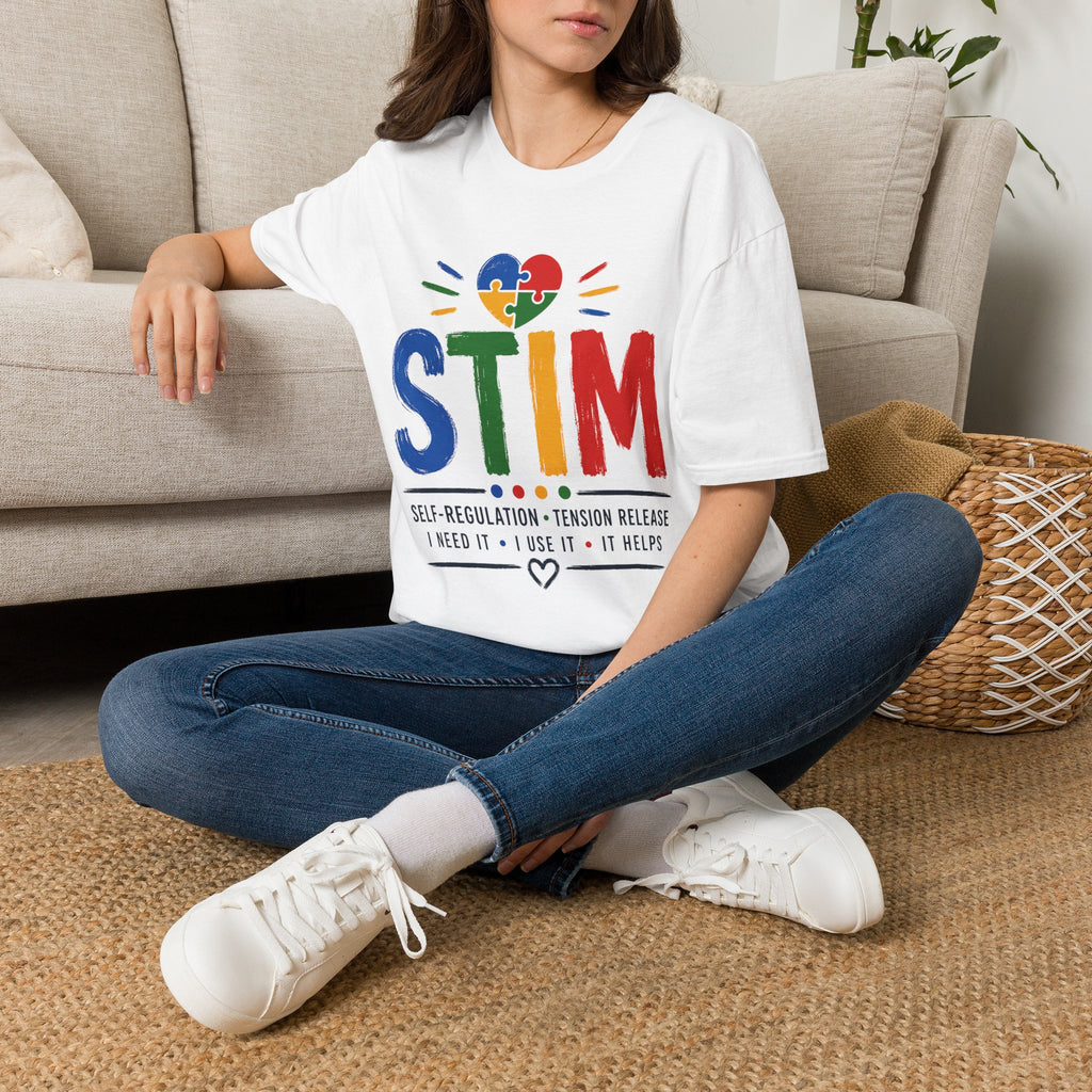 Autism Sensory Shirt | STIM Puzzle Heart Autism Awareness Shirt, Sensory Regulation Support Gift