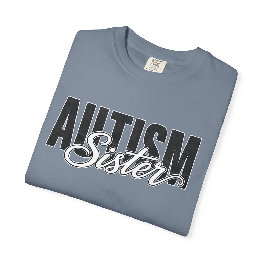 Autism Sister Shirt Proud Autism Sister T Shirt Autism Awareness Autism Acceptance Gift Puzzle Heart Special Needs Sibling Tee