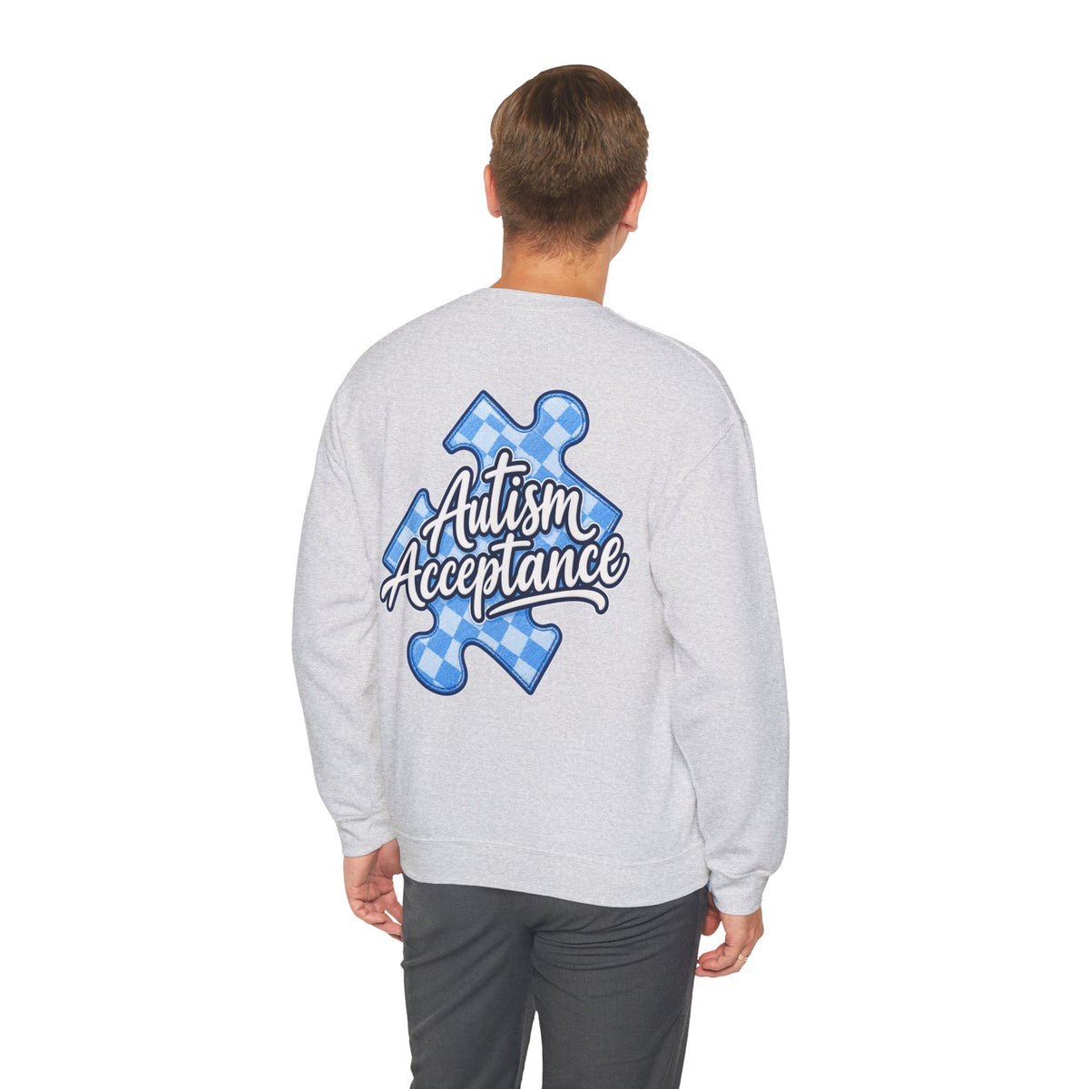 Autism Acceptance Sweatshirt, Puzzle Piece Awareness Crewneck, Autism Advocate Hoodie, Neurodiversity Gift, Autism Family Apparel