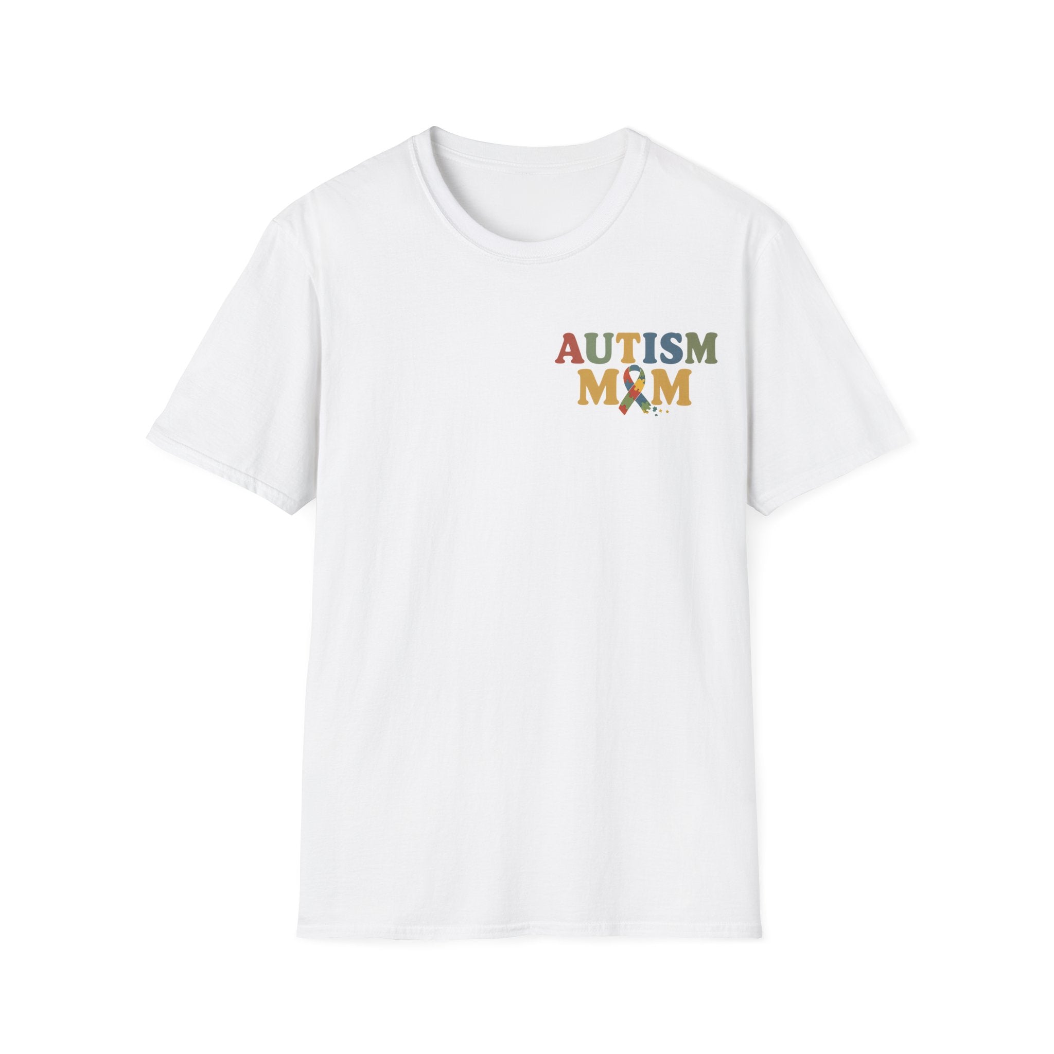 Autism Mom T-Shirt | Autism Awareness Ribbon, Supportive Mom Tee