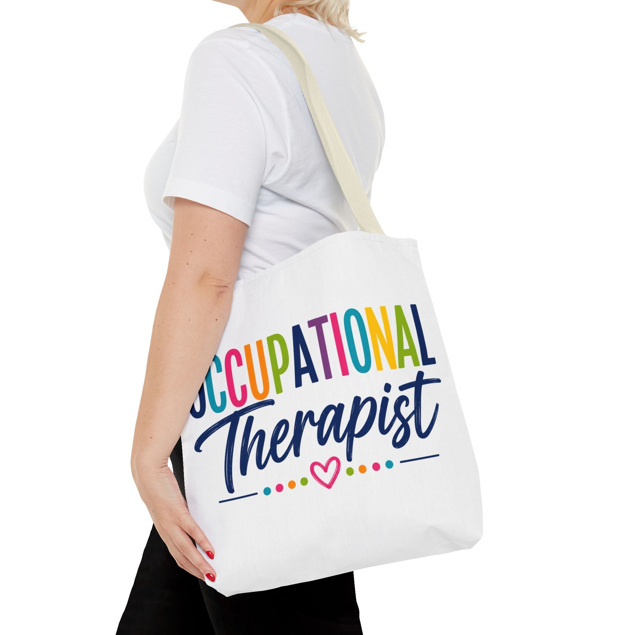 Occupational Therapist Tote Bag | Rainbow Script Healthcare Professional