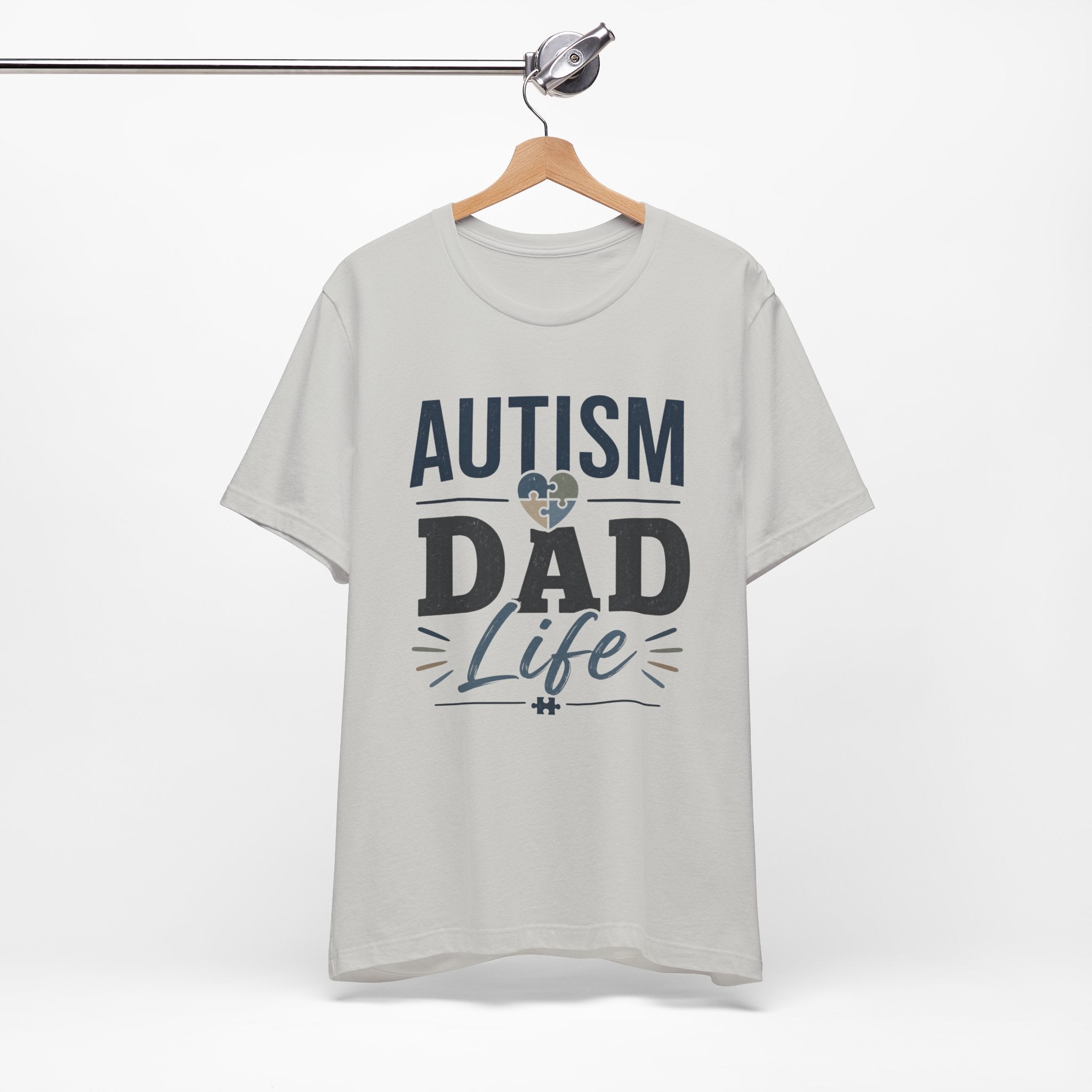 Autism Dad Life Shirt Autism Dad T Shirt Proud Autism Father Gift Autism Awareness Shirt Special Needs Dad Tee Puzzle Heart Design